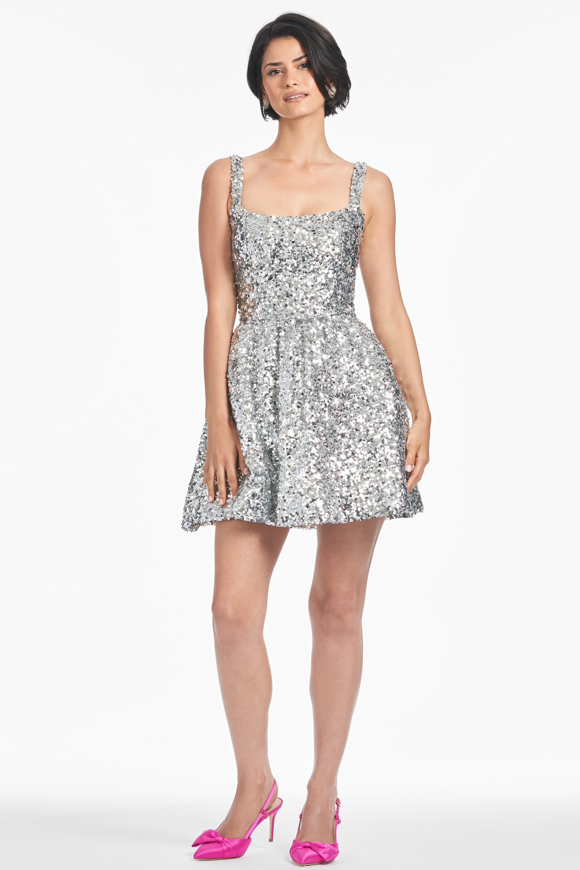 Quinn Dress - Silver Sequins - Final Sale