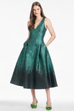 Anissa Dress - Emerald Wisteria