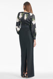 Schylor Gown - Obsidian Blooms/Black