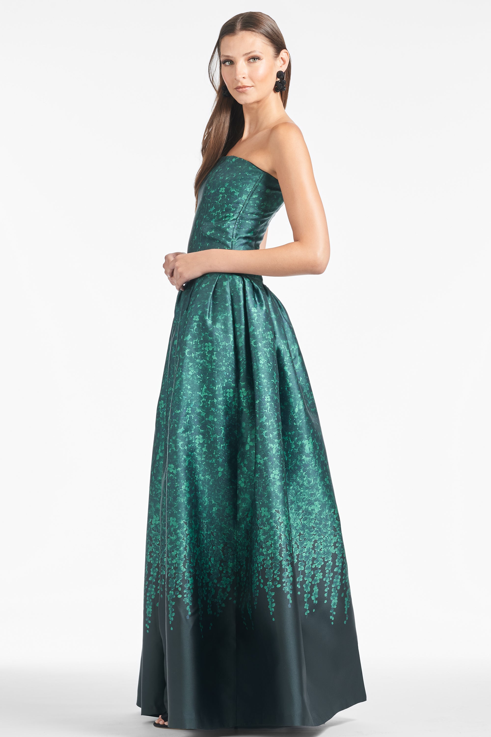 Georgina Gown - Emerald Wisteria - Final Sale