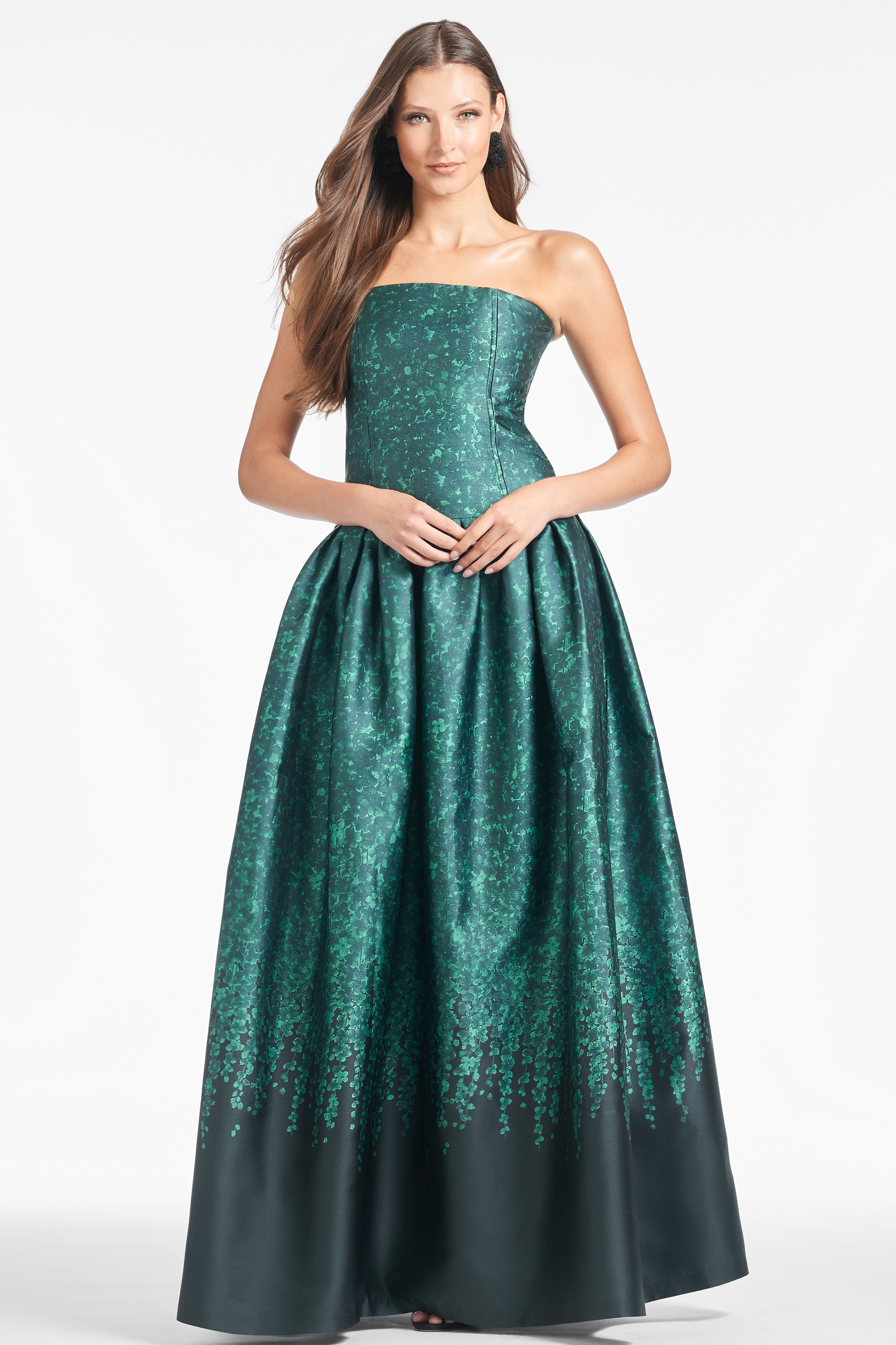 Georgina Gown - Emerald Wisteria - Final Sale