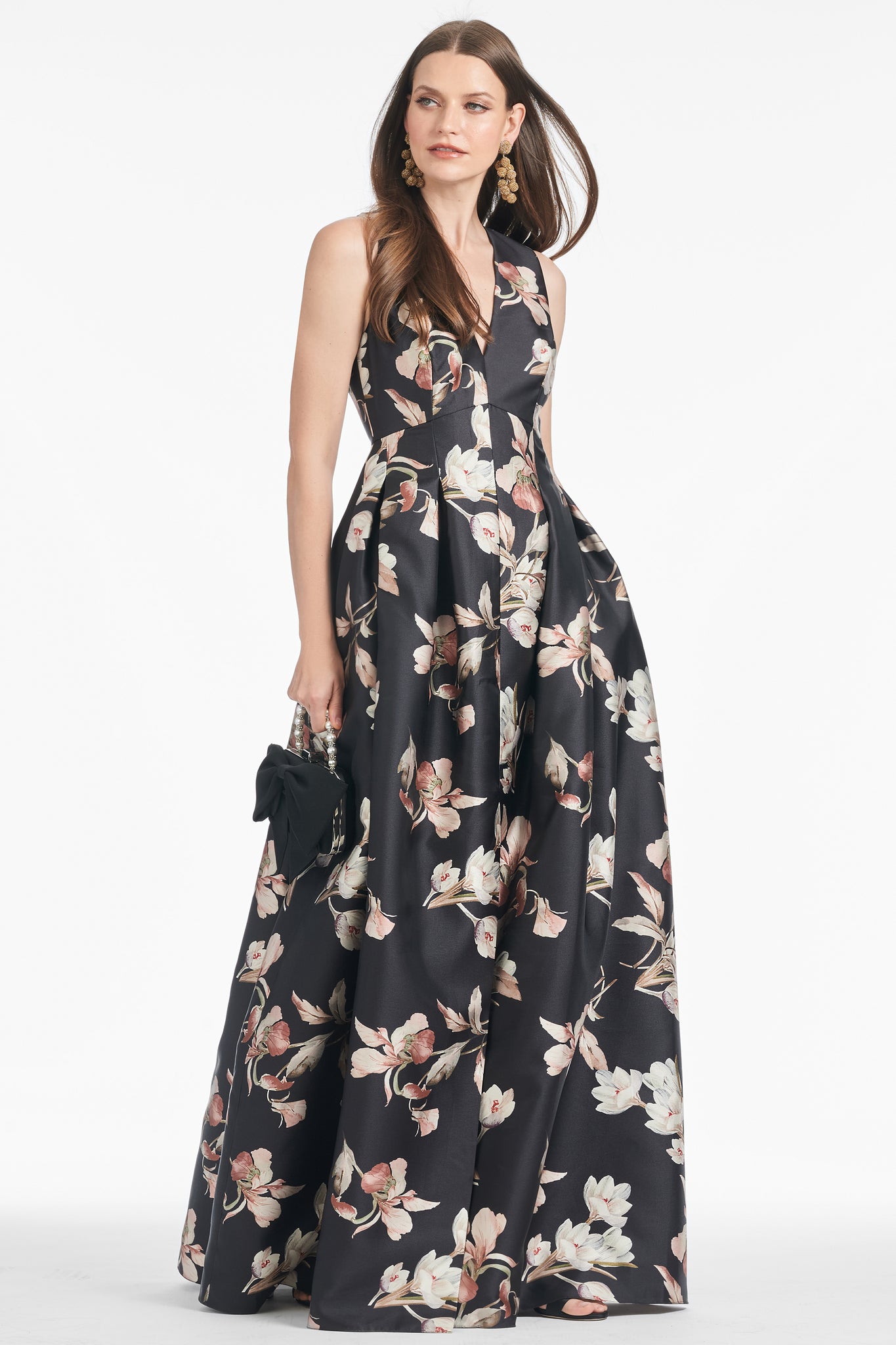 Brooke Gown - Black Venetia Petal