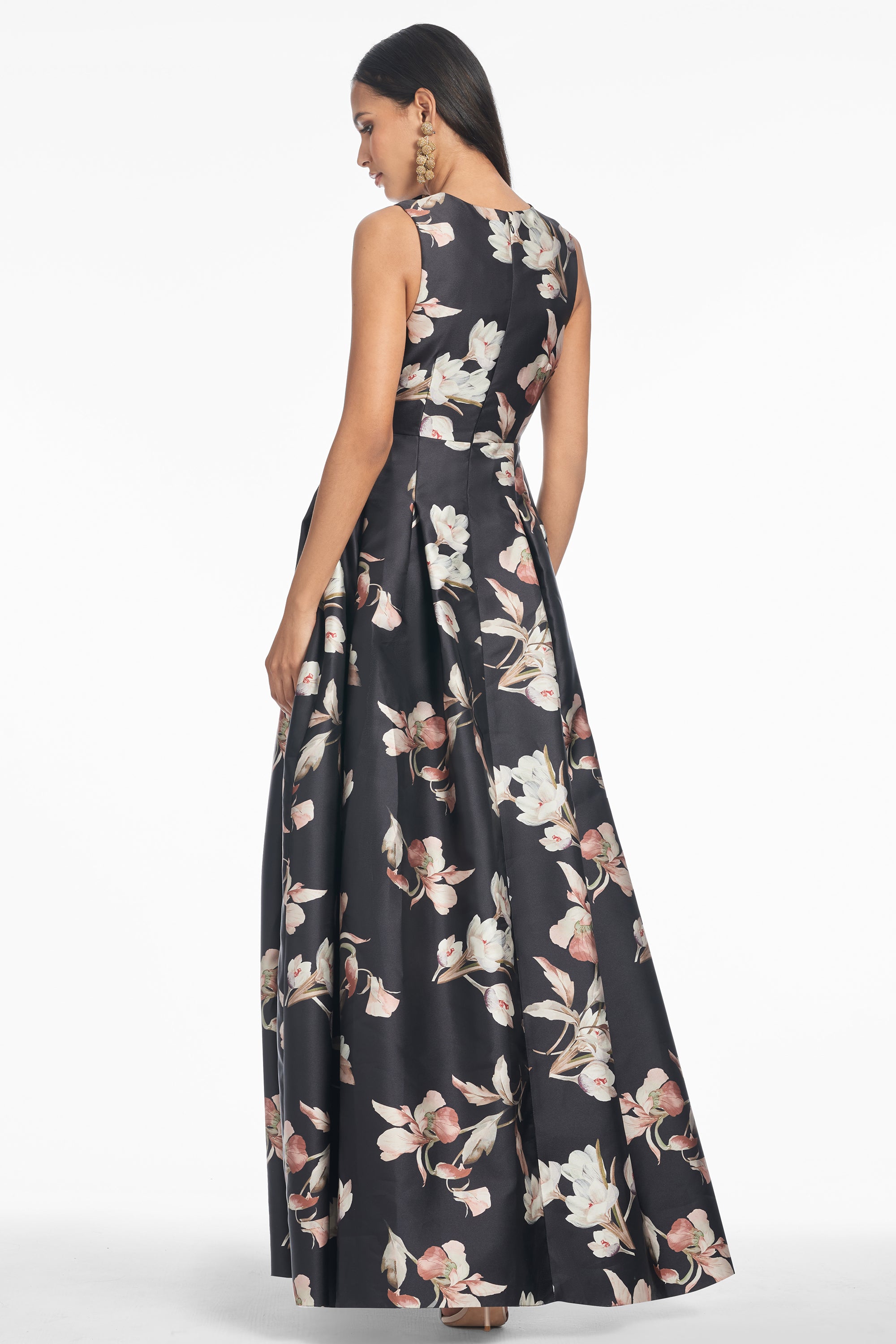 Brooke Gown - Black Venetia Petal - Final Sale