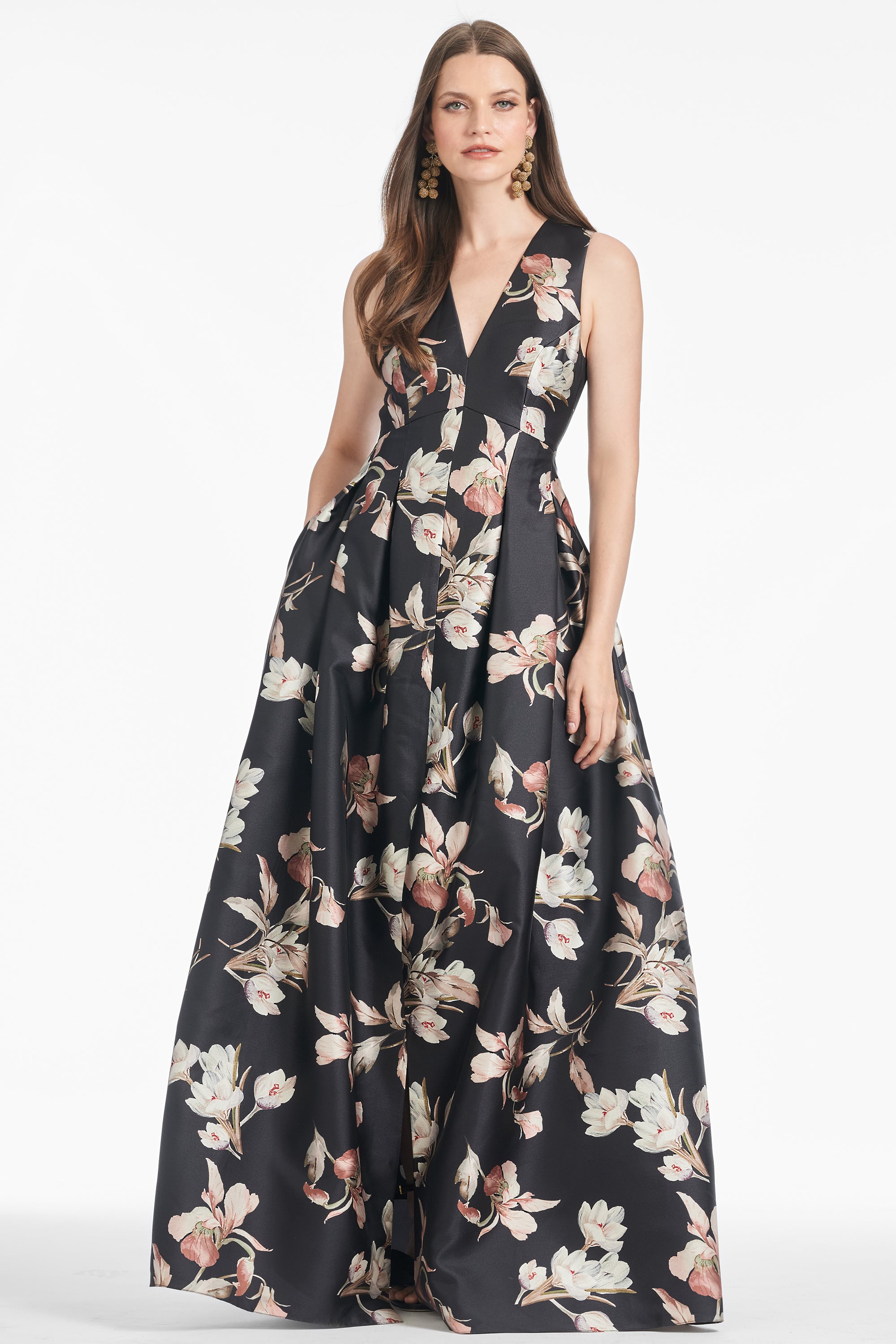 Brooke Gown - Black Venetia Petal