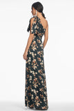 Chelsea Gown - Black Venetia Petal