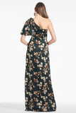 Chelsea Gown - Black Venetia Petal