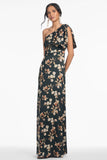 Chelsea Gown - Black Venetia Petal