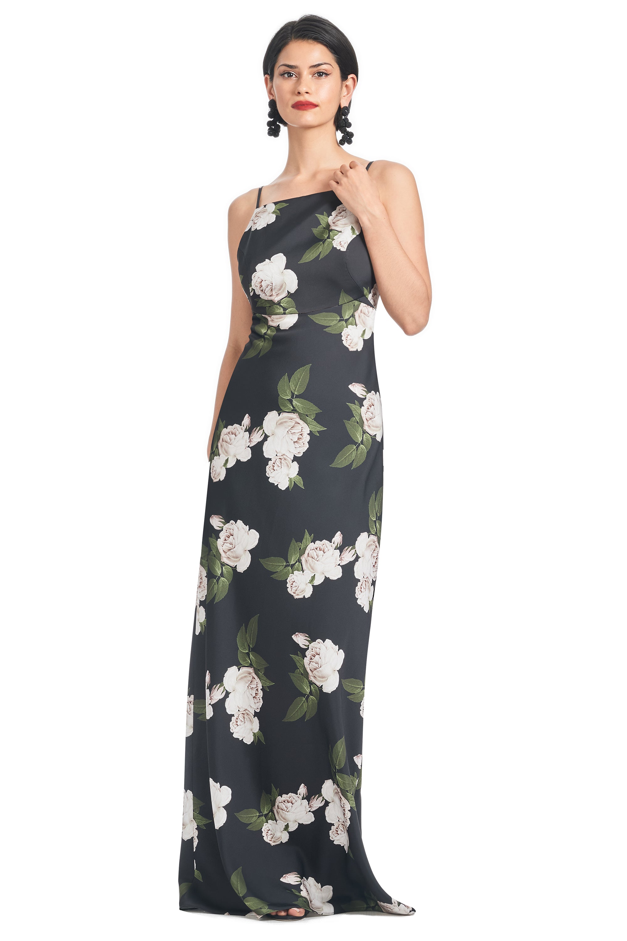 Shyla Gown - Obsidian Blooms - Final Sale