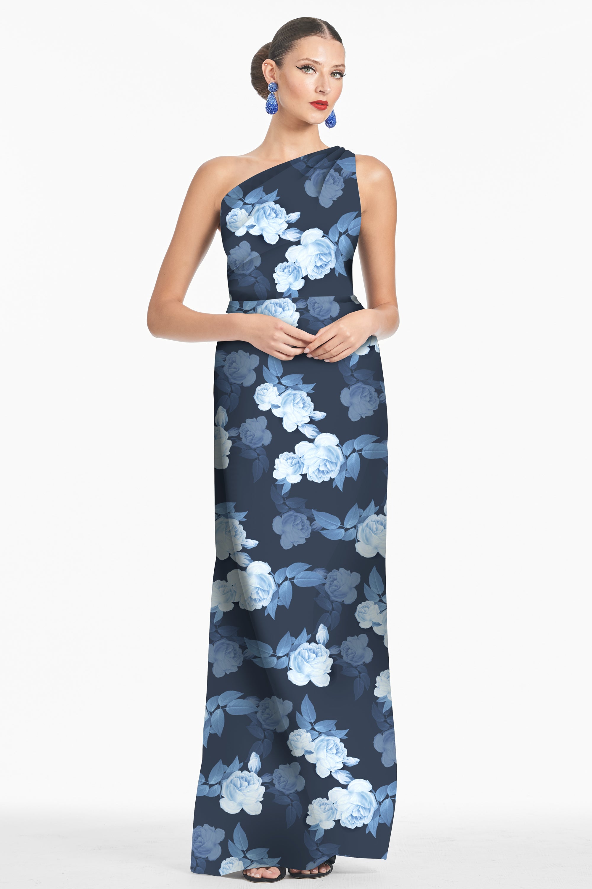 Delancy Gown - Midnight Glacial Rose