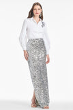 Sequin Isolde Skirt - Silver