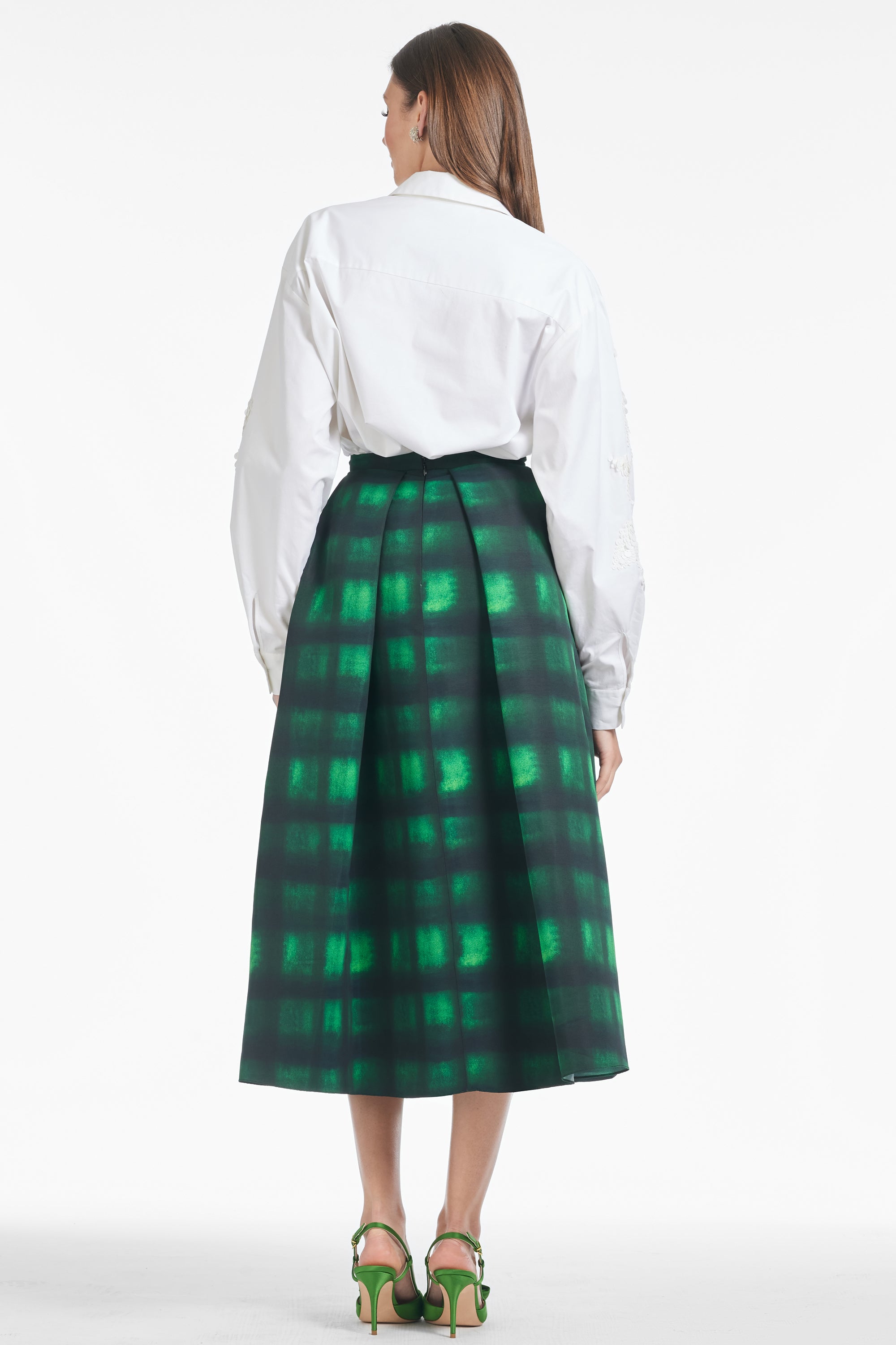 Leighton Skirt - Emerald Shibori