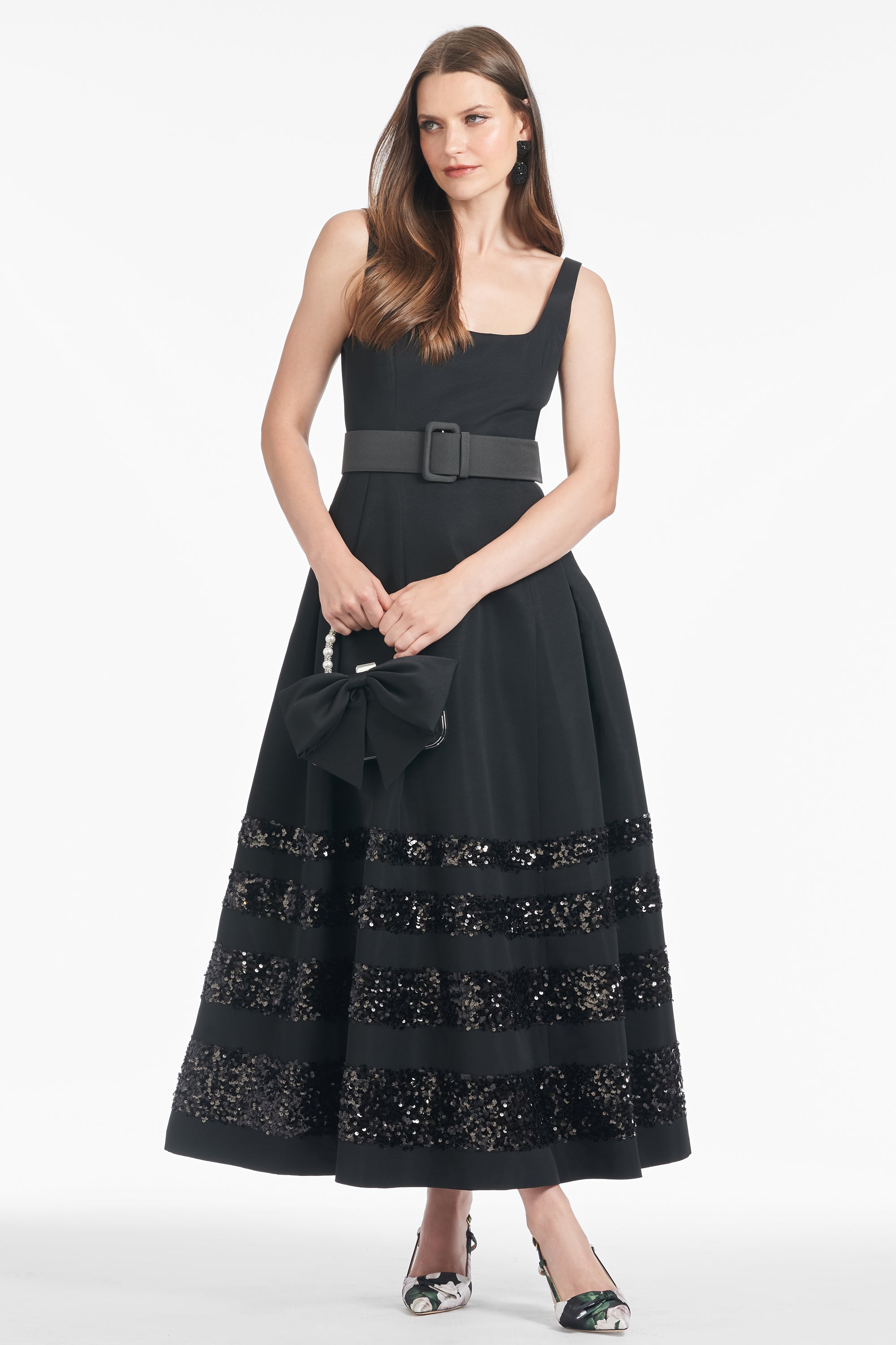 Sequin Mia Gown - Black