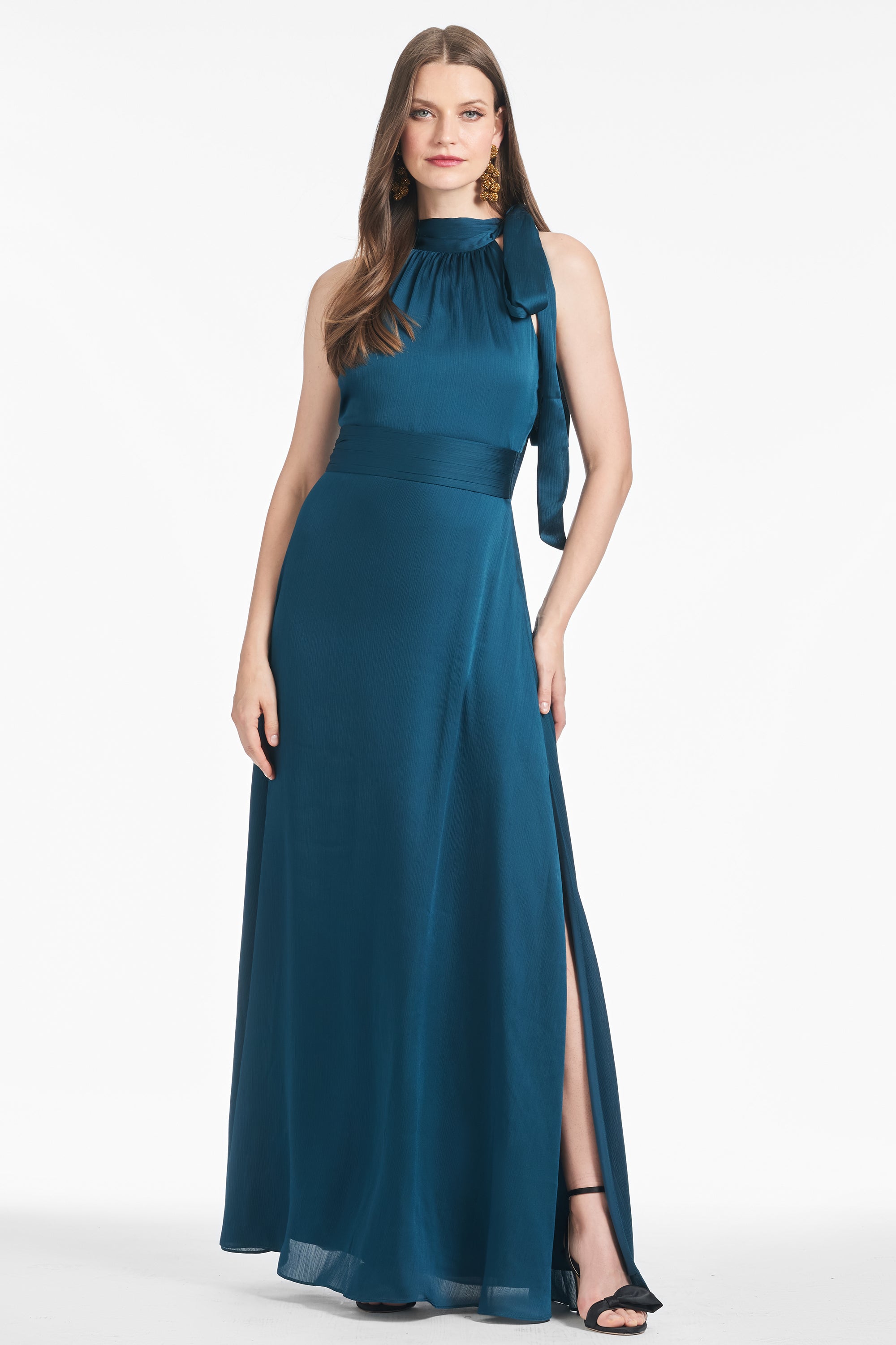 Kayla Gown - Bottle Green - Final Sale