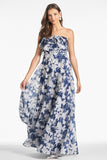 Frivolla Gown - Alto Blu Fiore - Final Sale