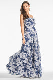 Frivolla Gown - Alto Blu Fiore - Final Sale