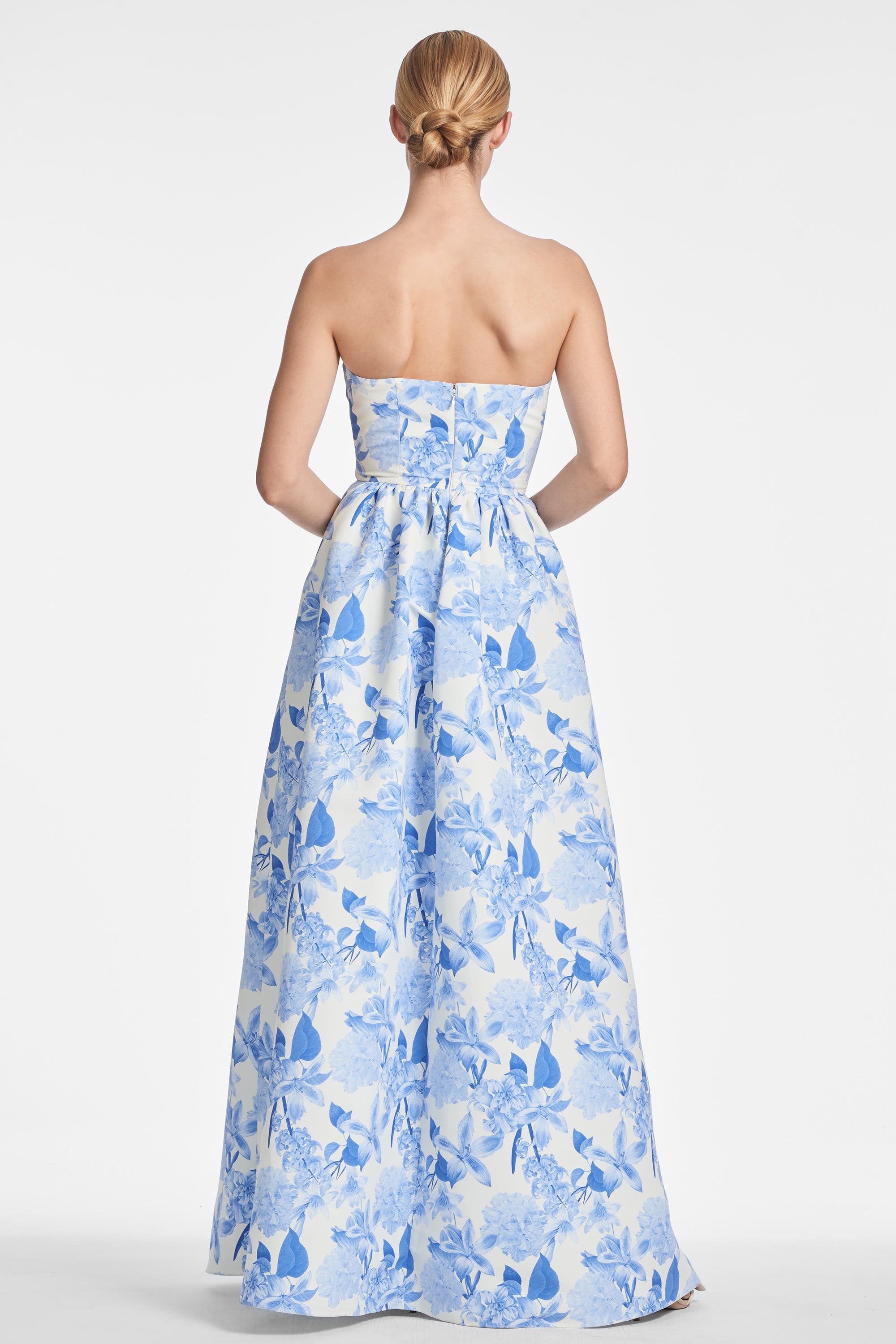 Isabeau Gown - Powder Azure Fields - Final Sale