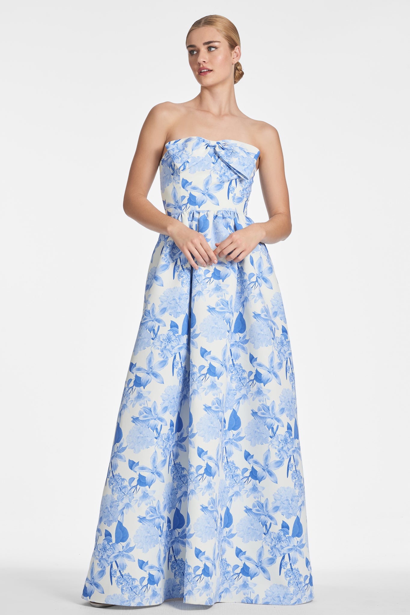 Isabeau Gown - Powder Azure Fields - Final Sale