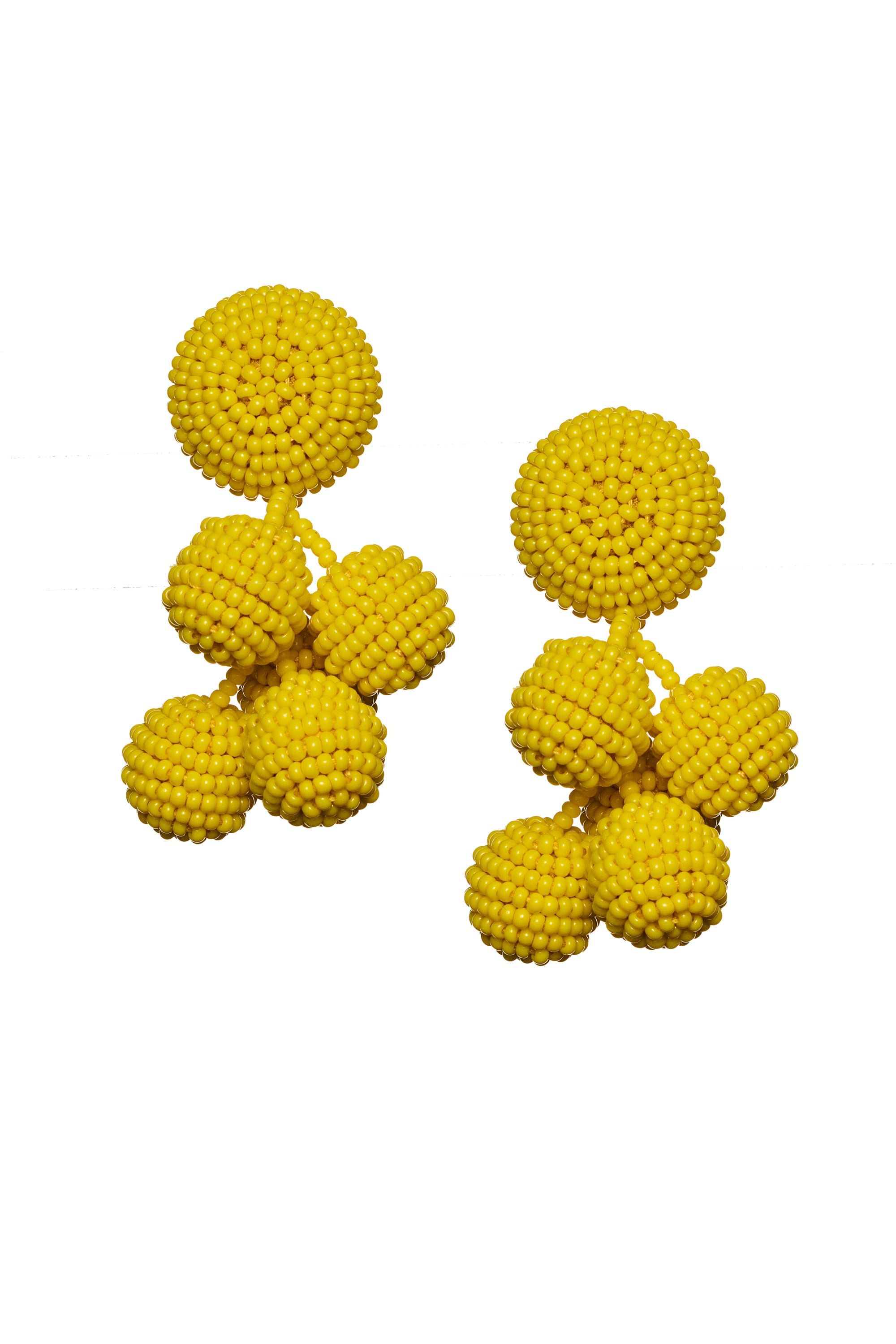 MINI COCONUTS EARRINGS - GOLDEN ROD