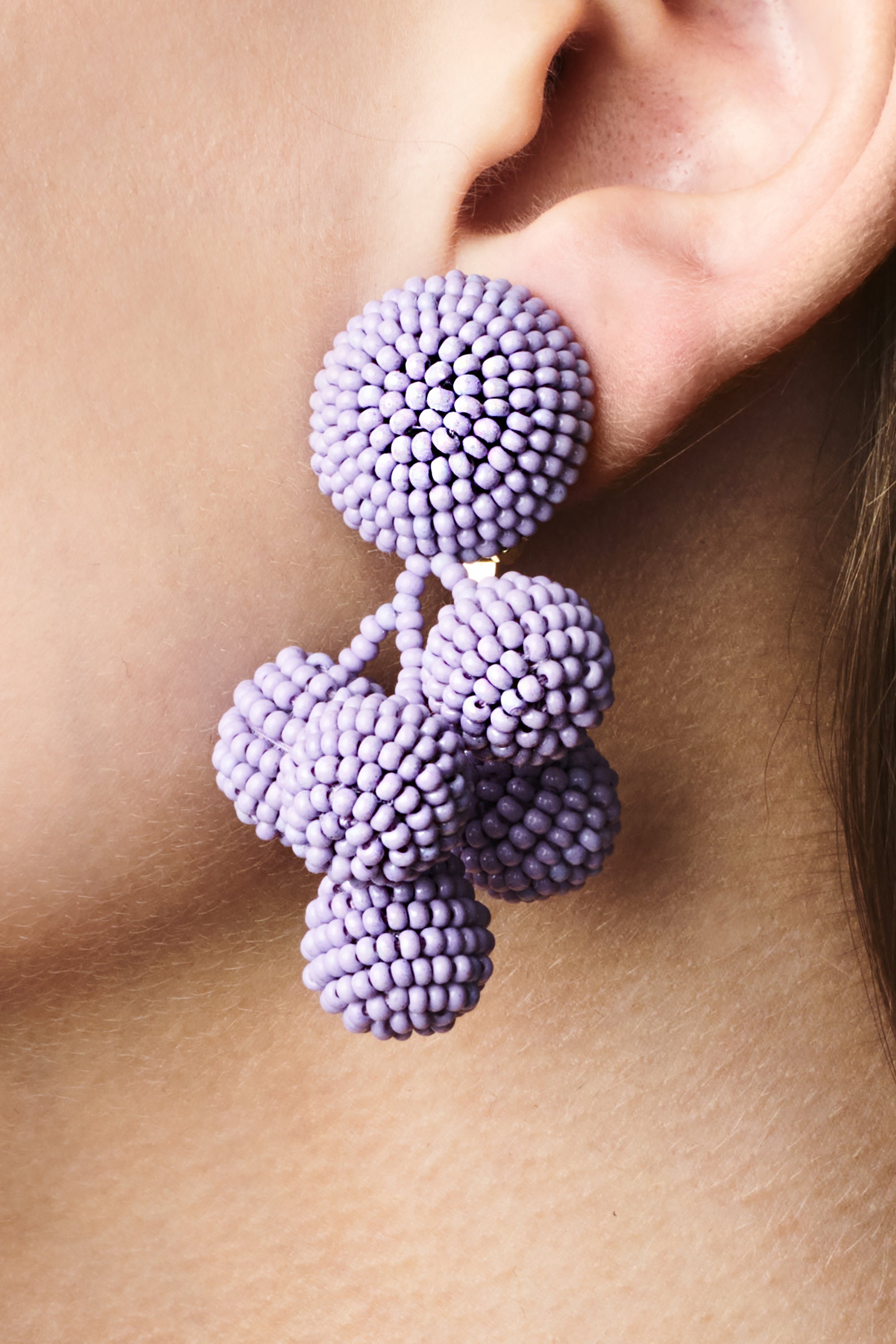 MINI COCONUTS EARRINGS - LILAC