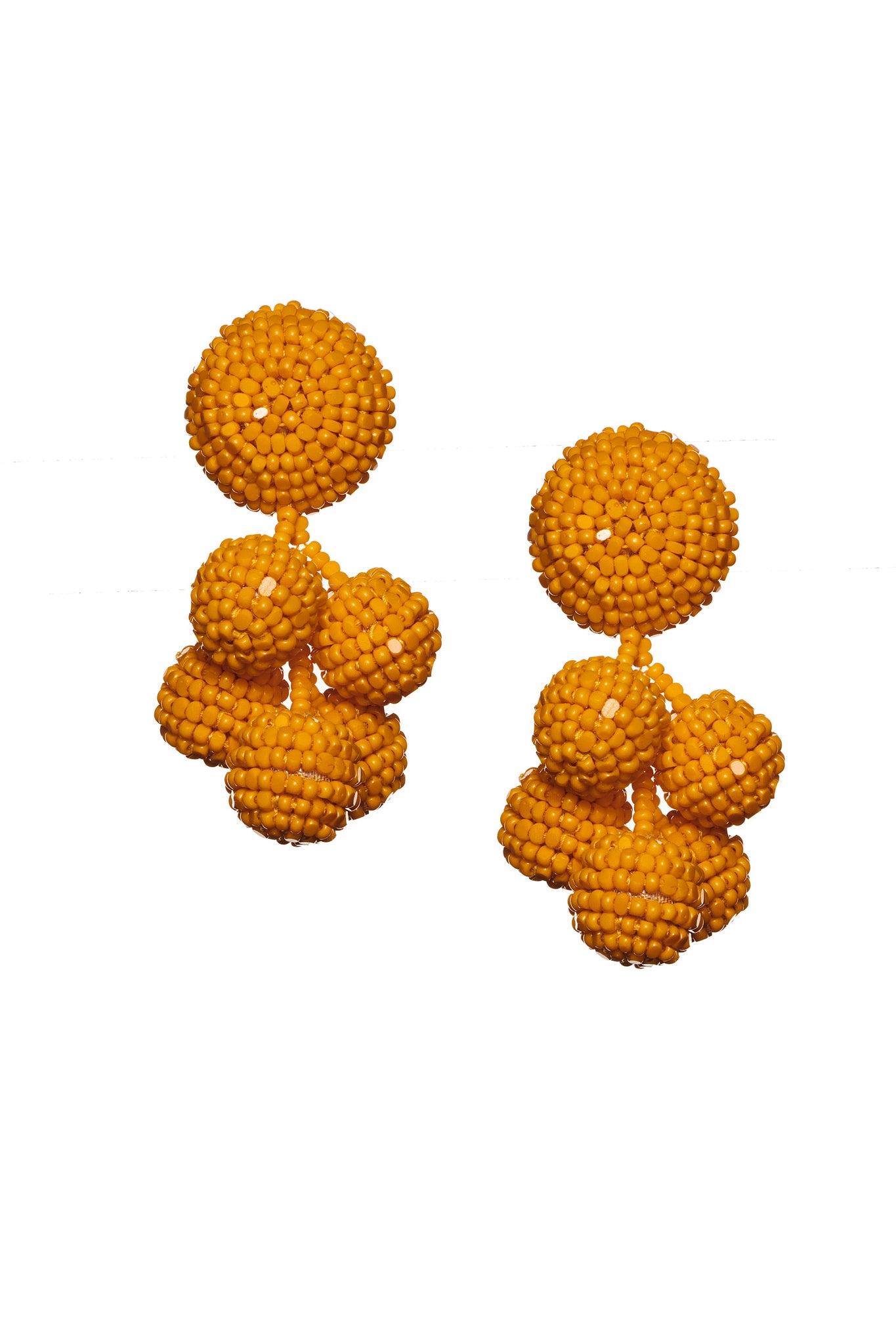 MINI COCONUTS EARRINGS - TANGERINE