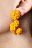 MINI COCONUTS EARRINGS - TANGERINE