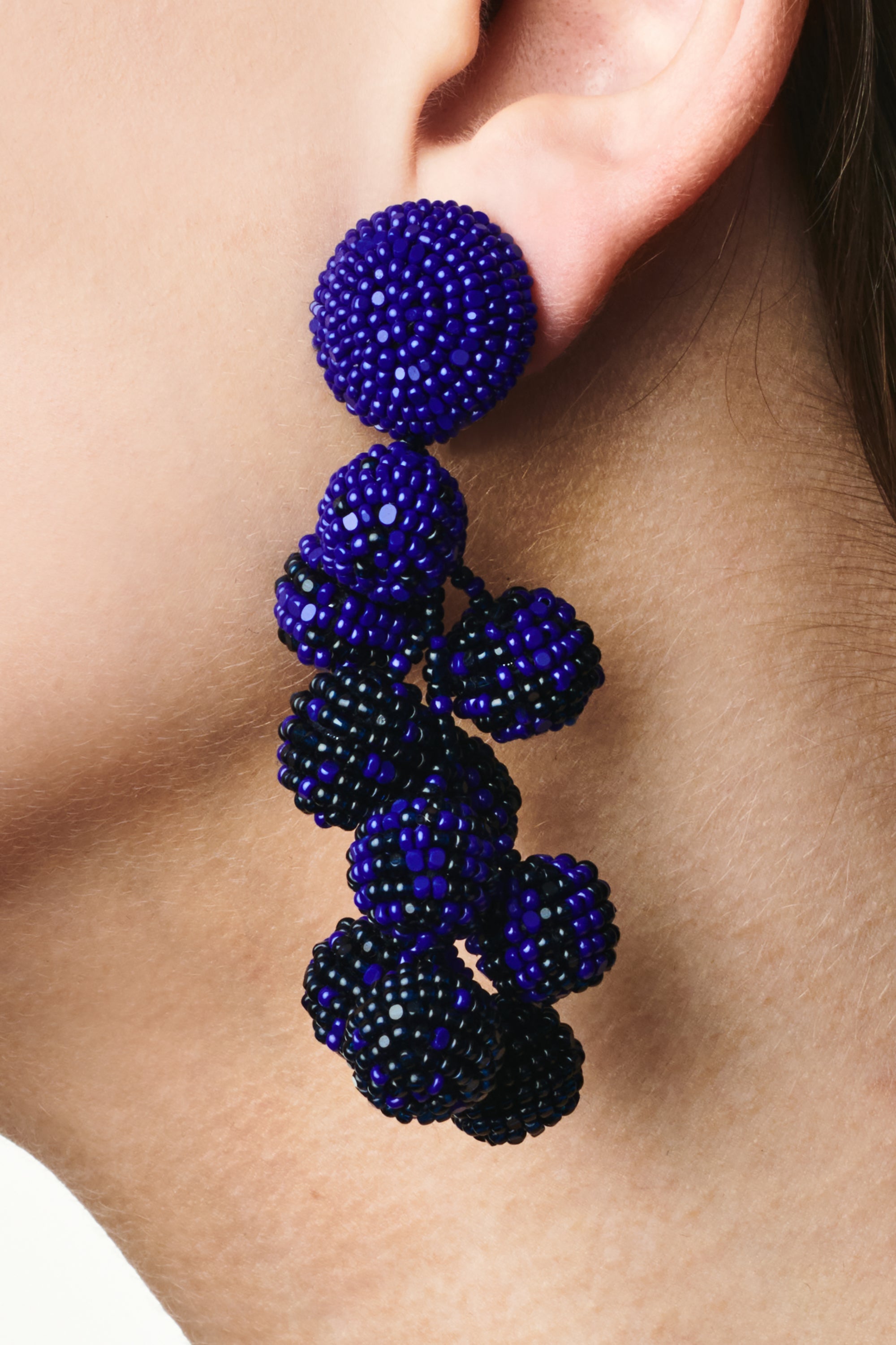 COCONUTS EARRINGS - IMPERIAL BLUE/NAVY