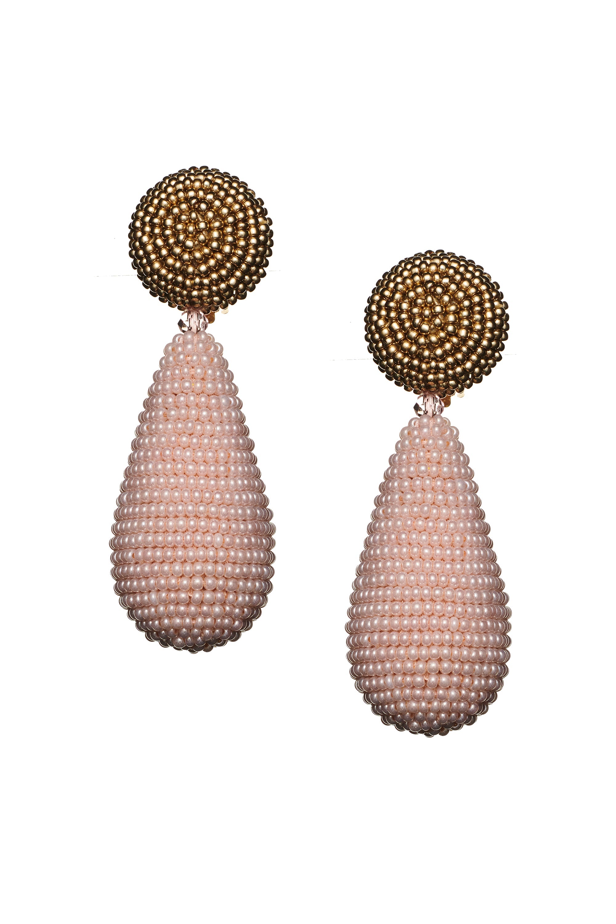 ALENA EARRINGS - LIGHT PINK/ GOLD