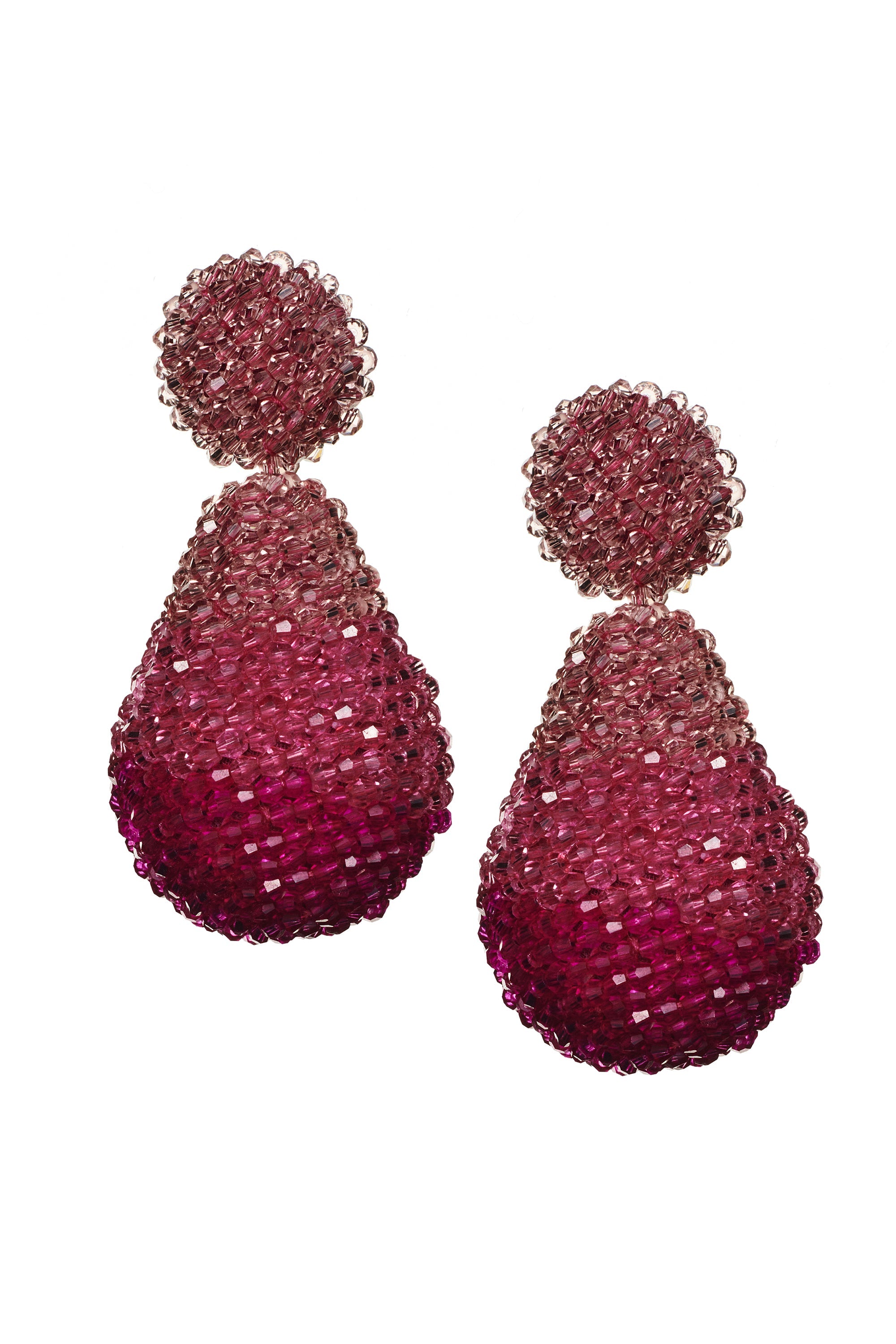 ELISE EARRINGS - RASPBERRY