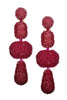 JOSEPHINE EARRINGS - RASPBERRY OMBRE