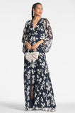 Jenny Gown - Navy Venetia Petal