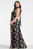 Kayla Gown - Black Venetia Petal