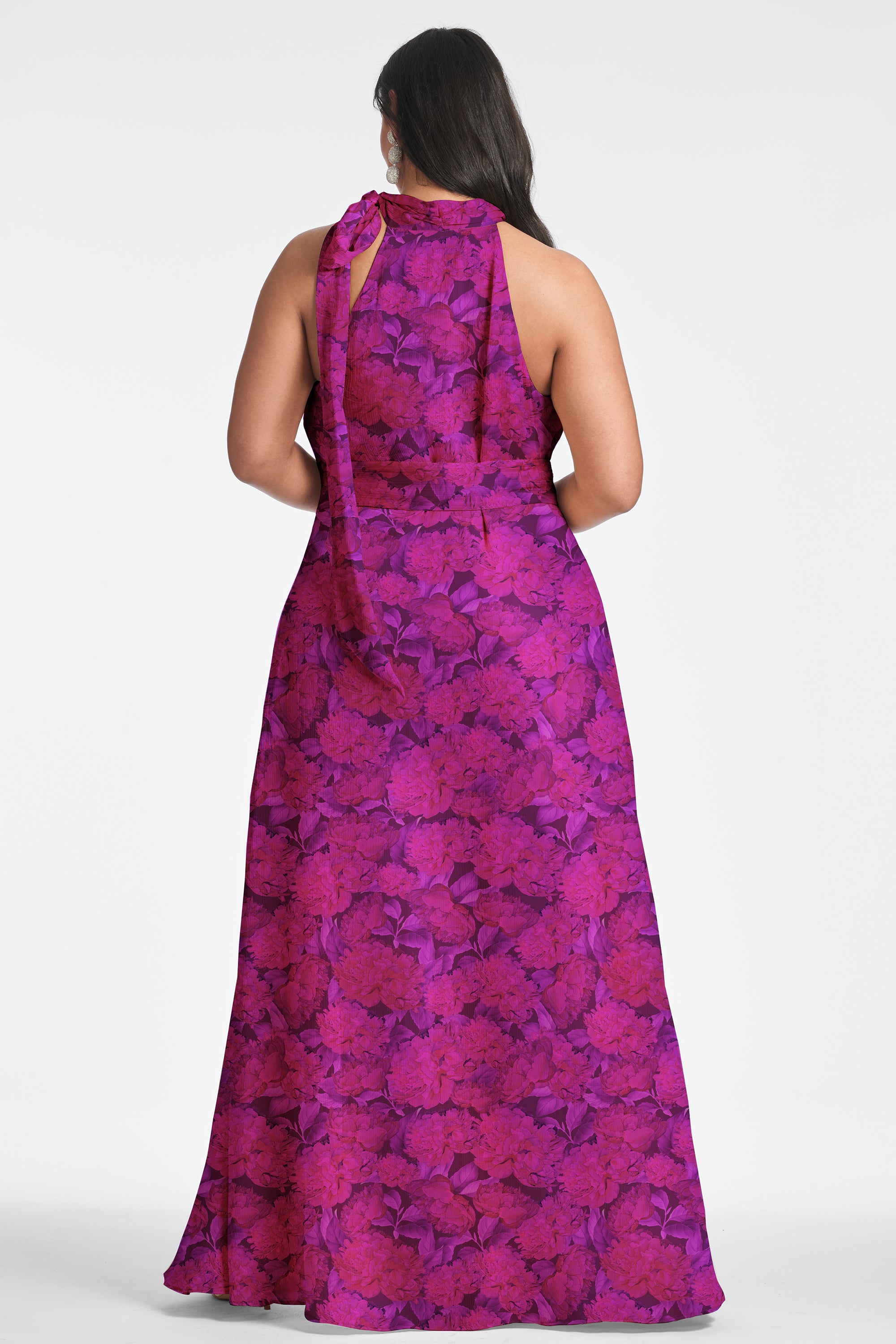 Kayla Gown - Magenta Bloom