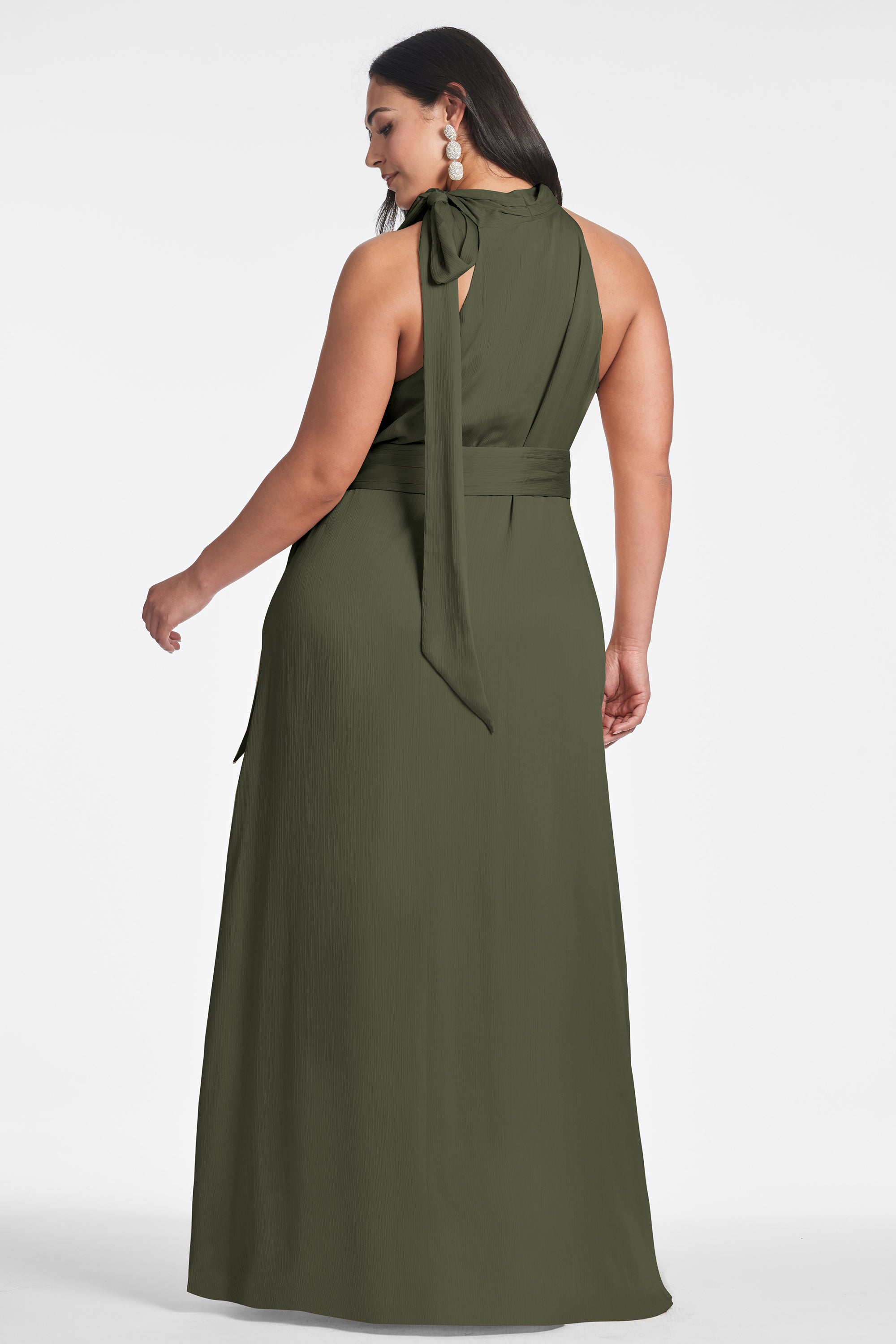 Kayla Gown - Moss Green - Final Sale