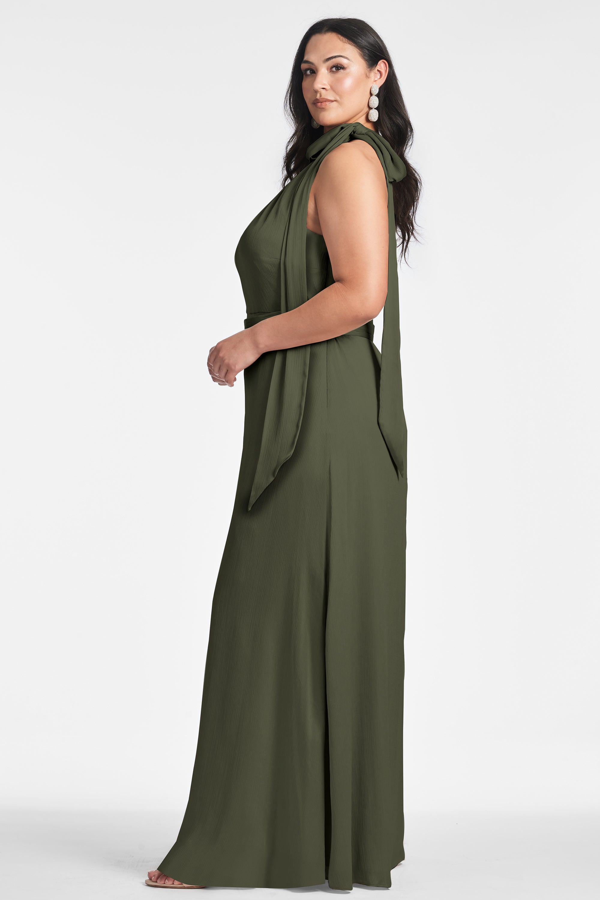 Kayla Gown - Moss Green - Final Sale