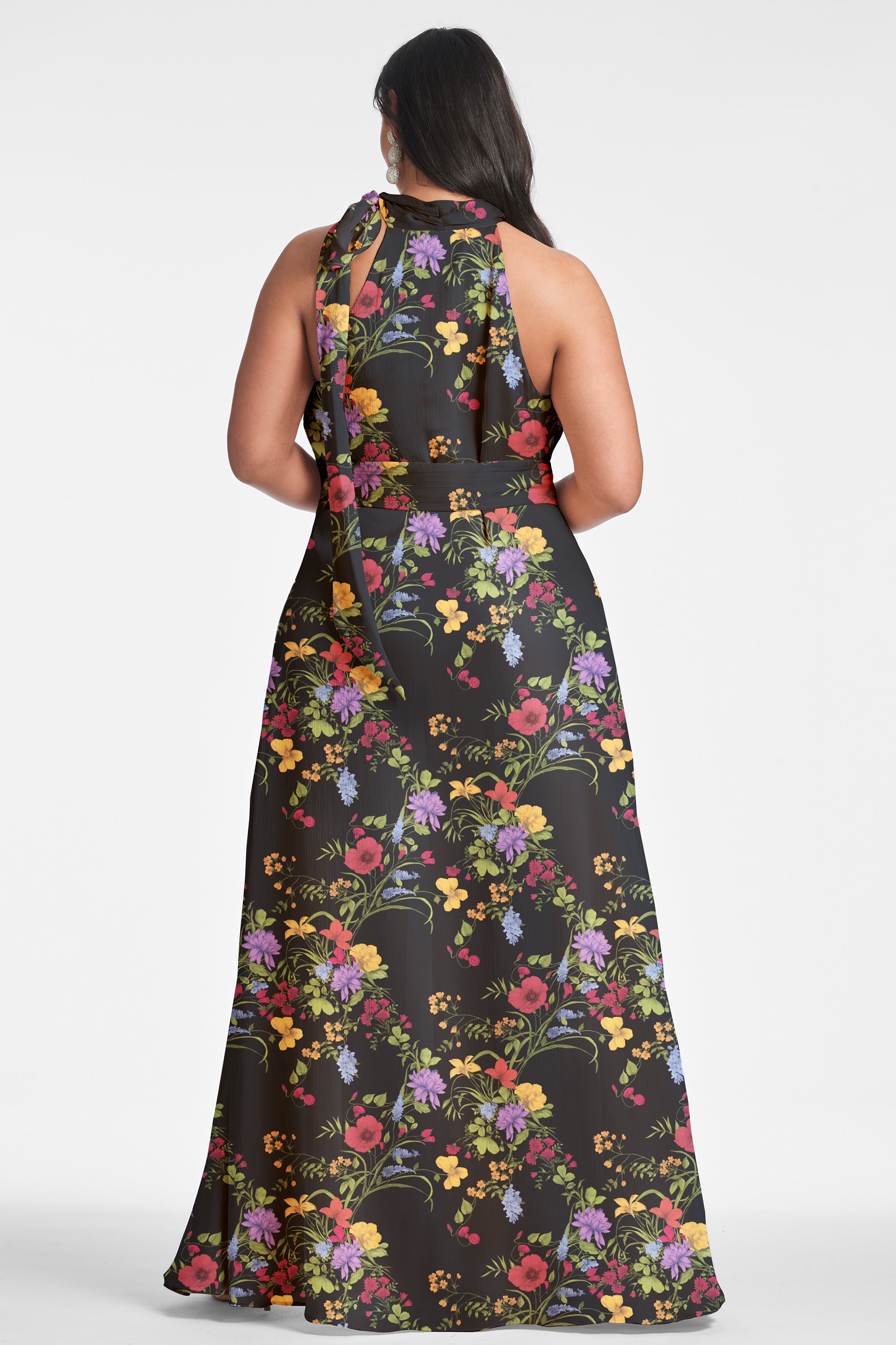 Kayla Gown - Noir Wildflower