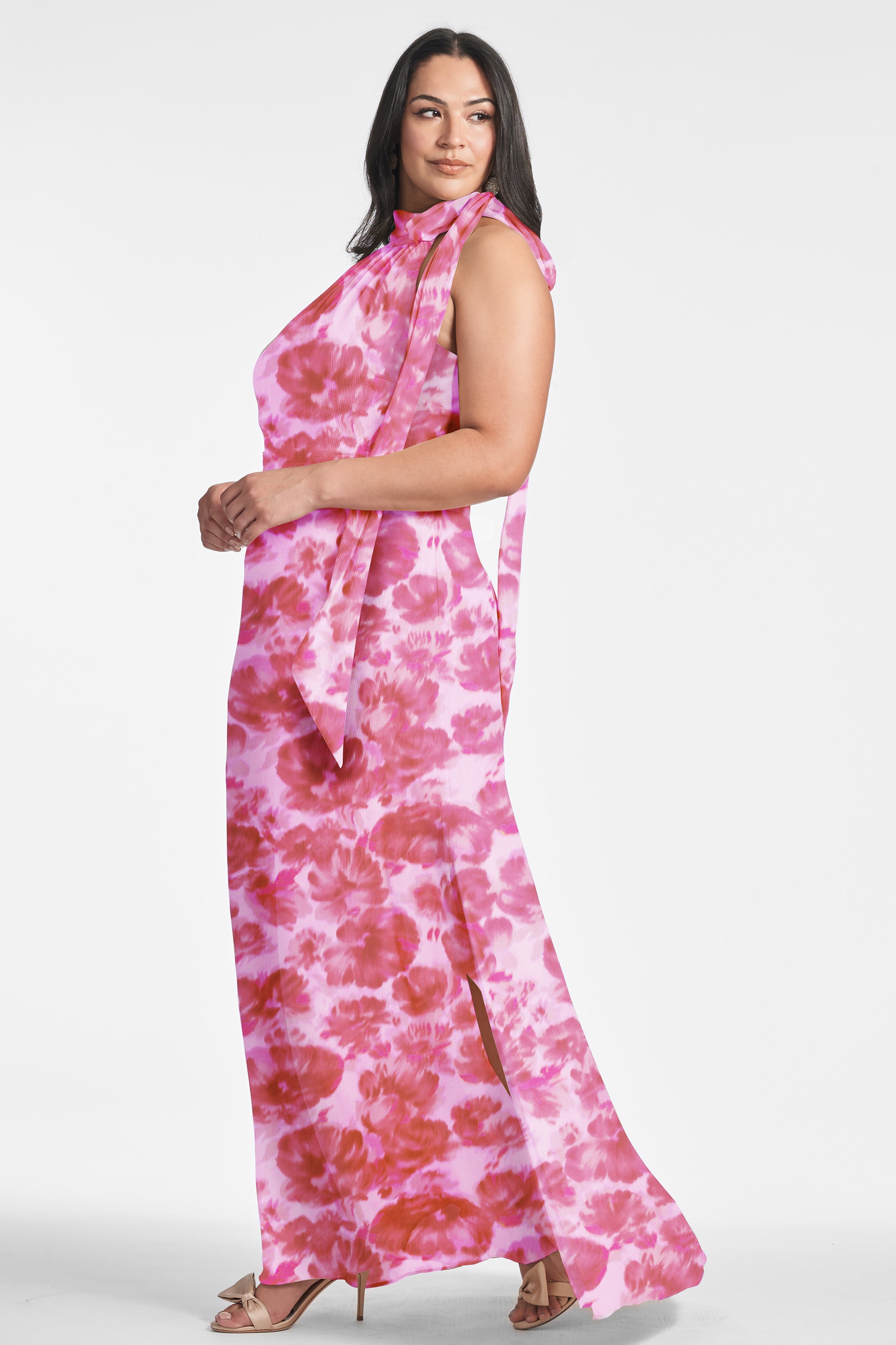 Kayla Gown - Pink Fantasia Bloom