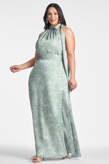 Kayla Gown - Sage Painted Floral