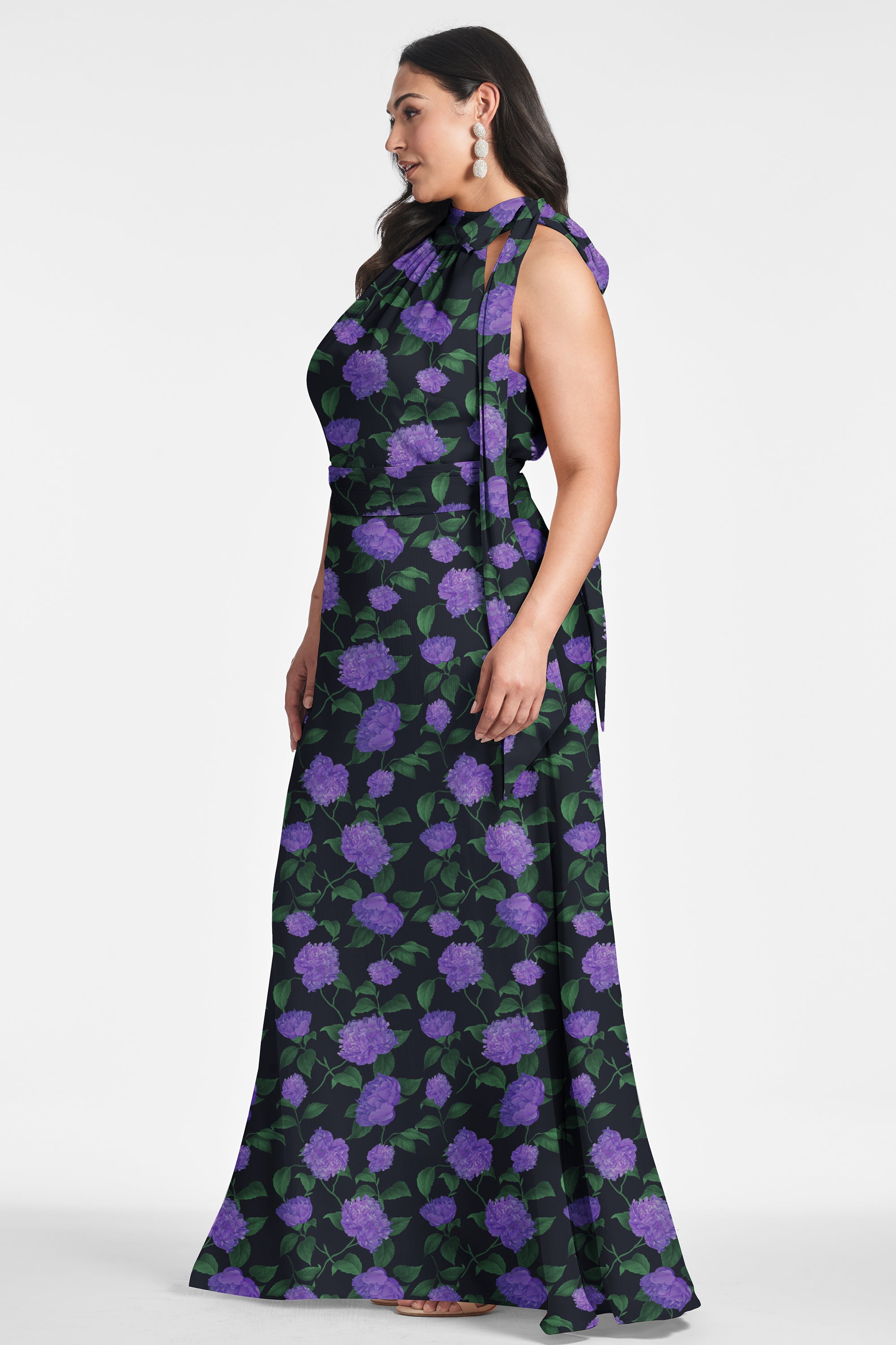 Kayla Gown - Violet Garden - Final Sale