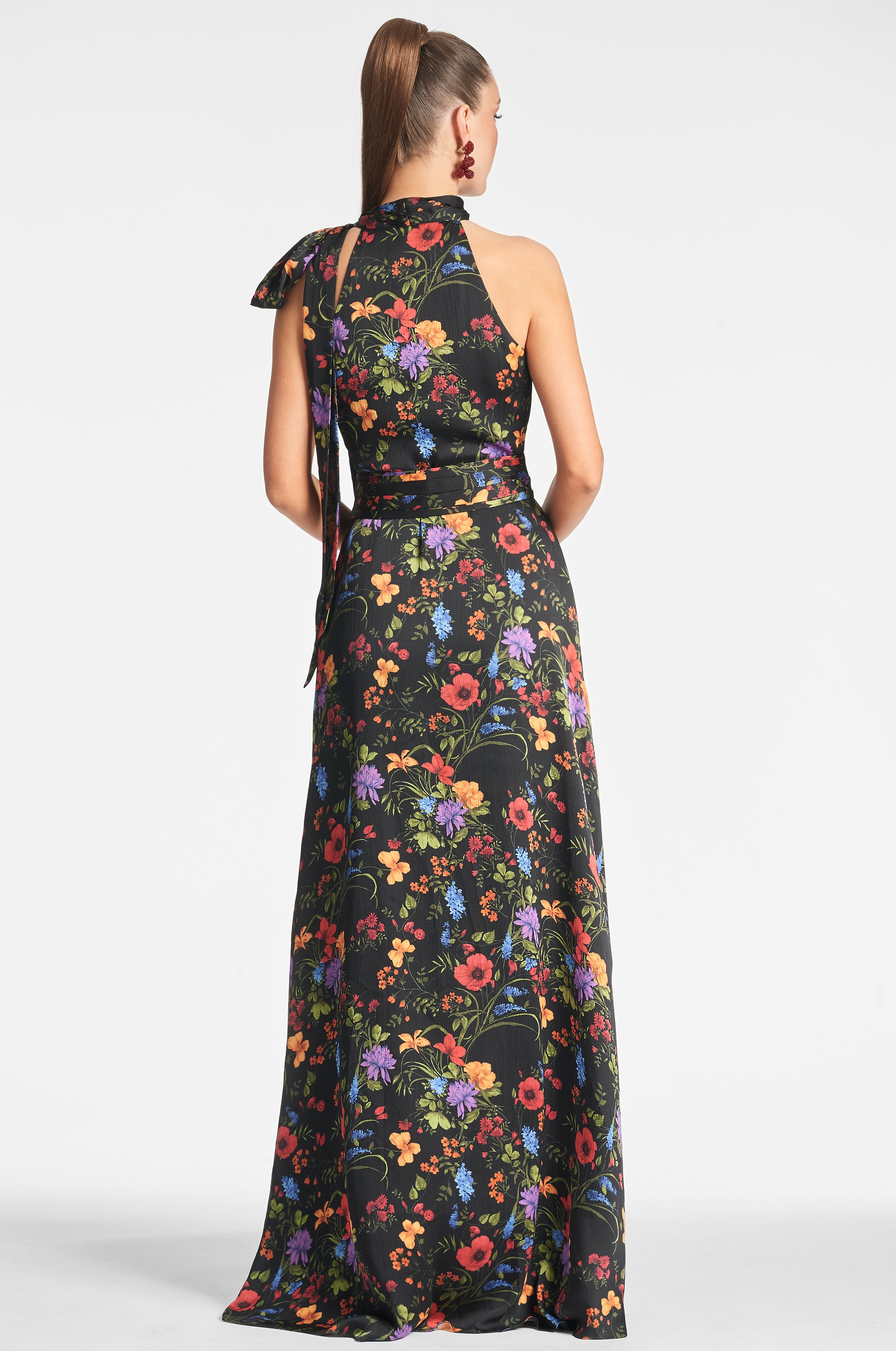 Kayla Gown - Noir Wildflower