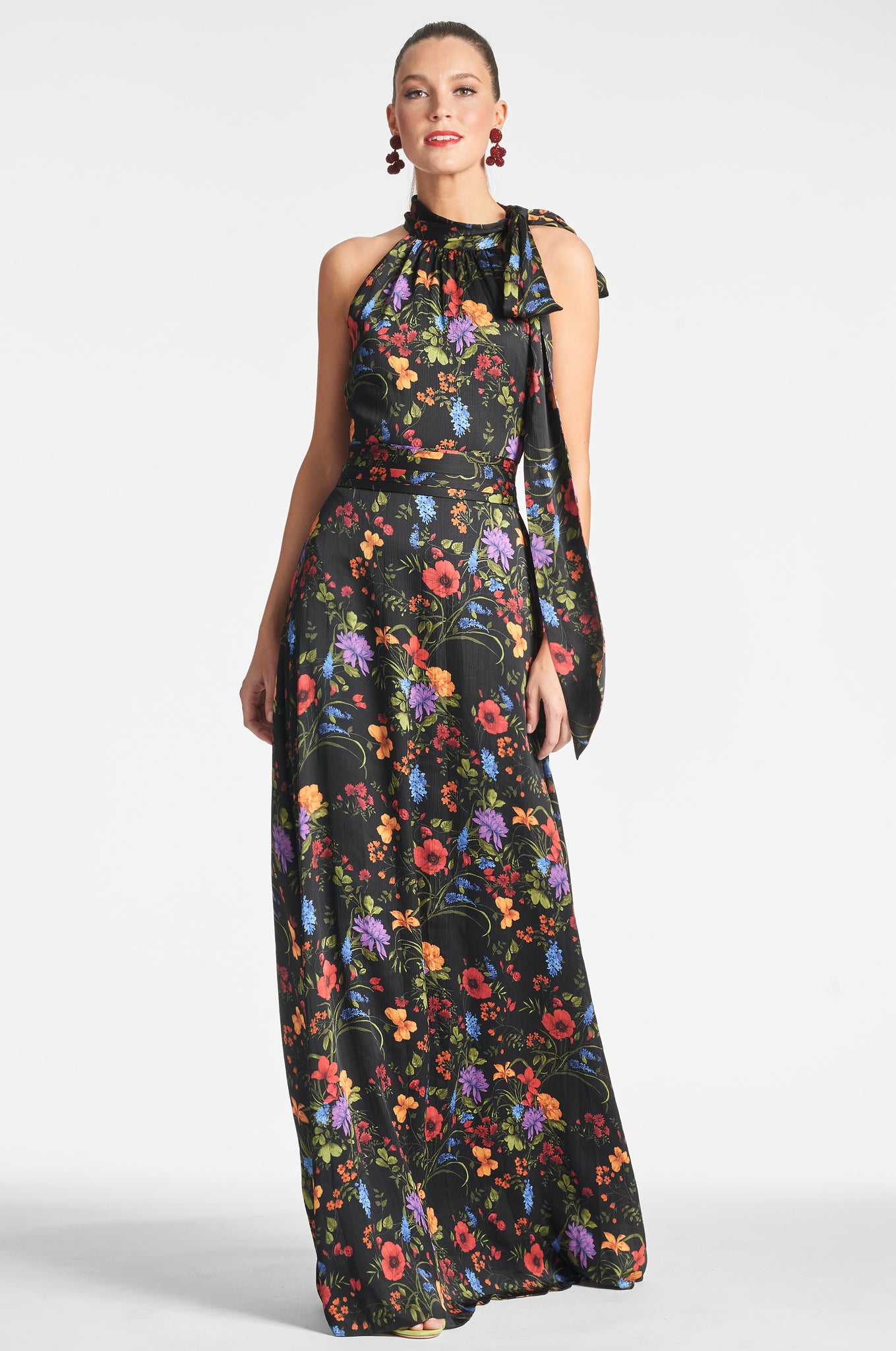 Kayla Gown - Noir Wildflower