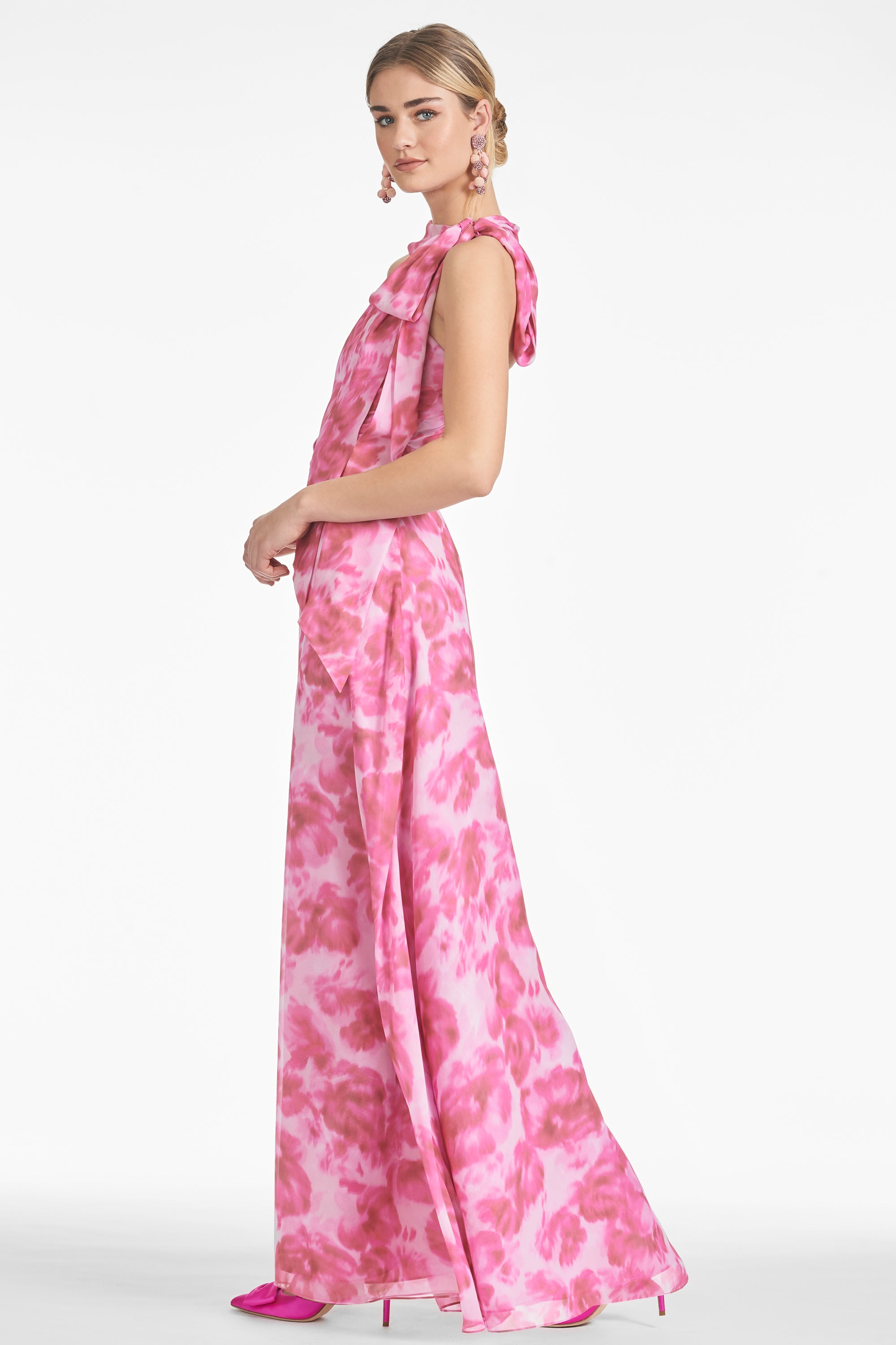 Kayla Gown - Pink Fantasia Bloom