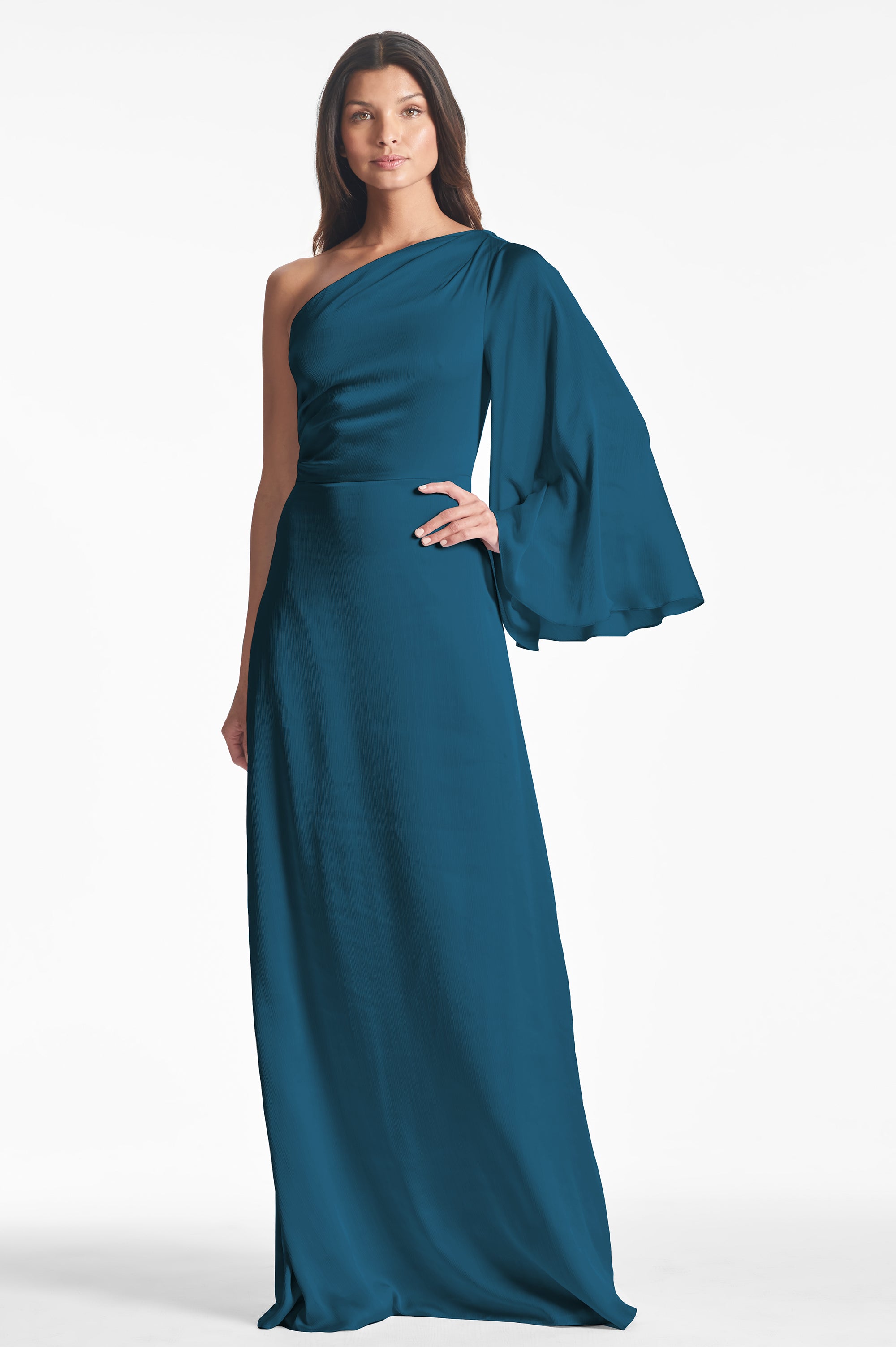 Keely Gown - Bottle Green - Final Sale