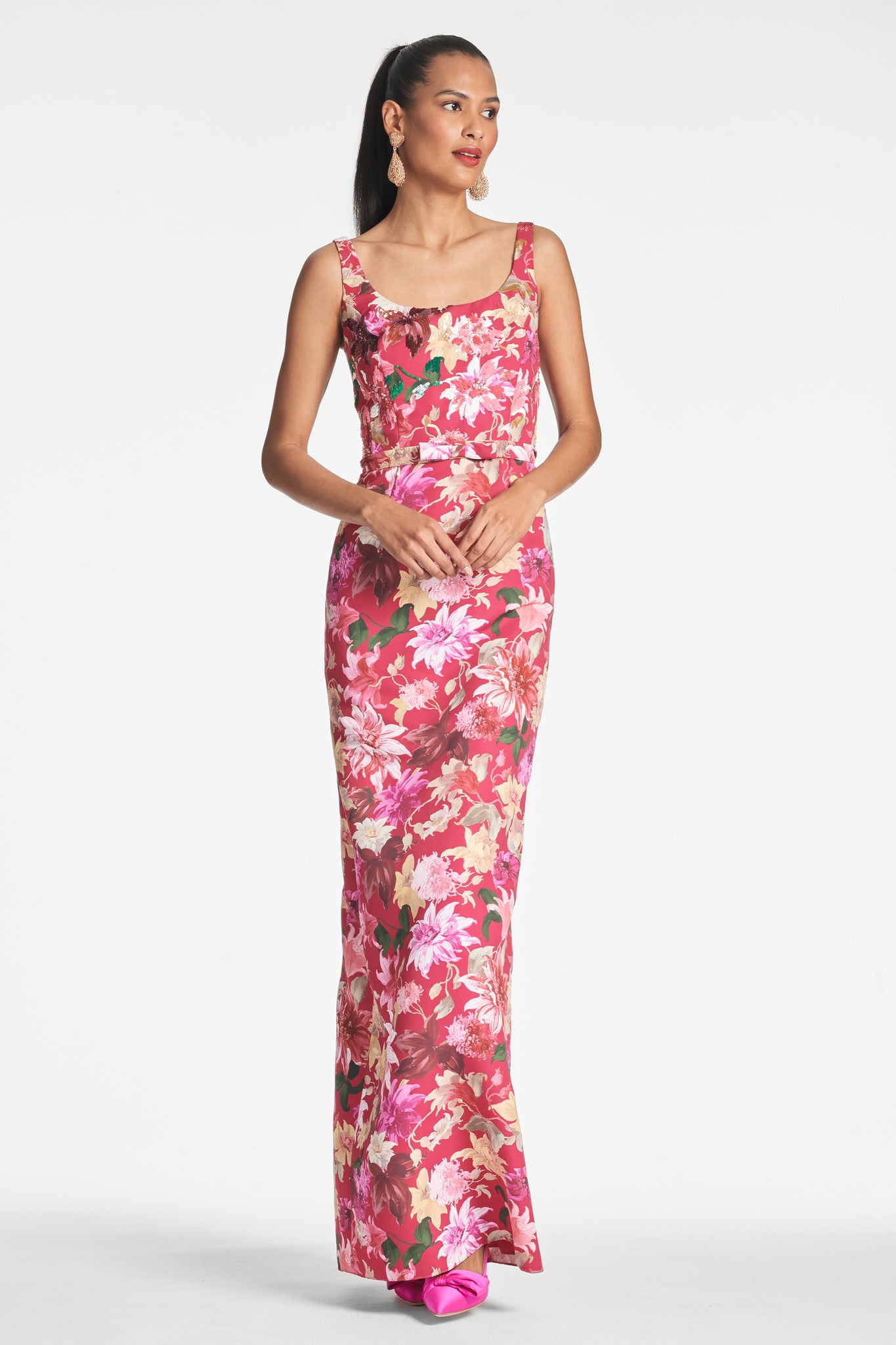 Lana Gown - Deep Pink Dahlia