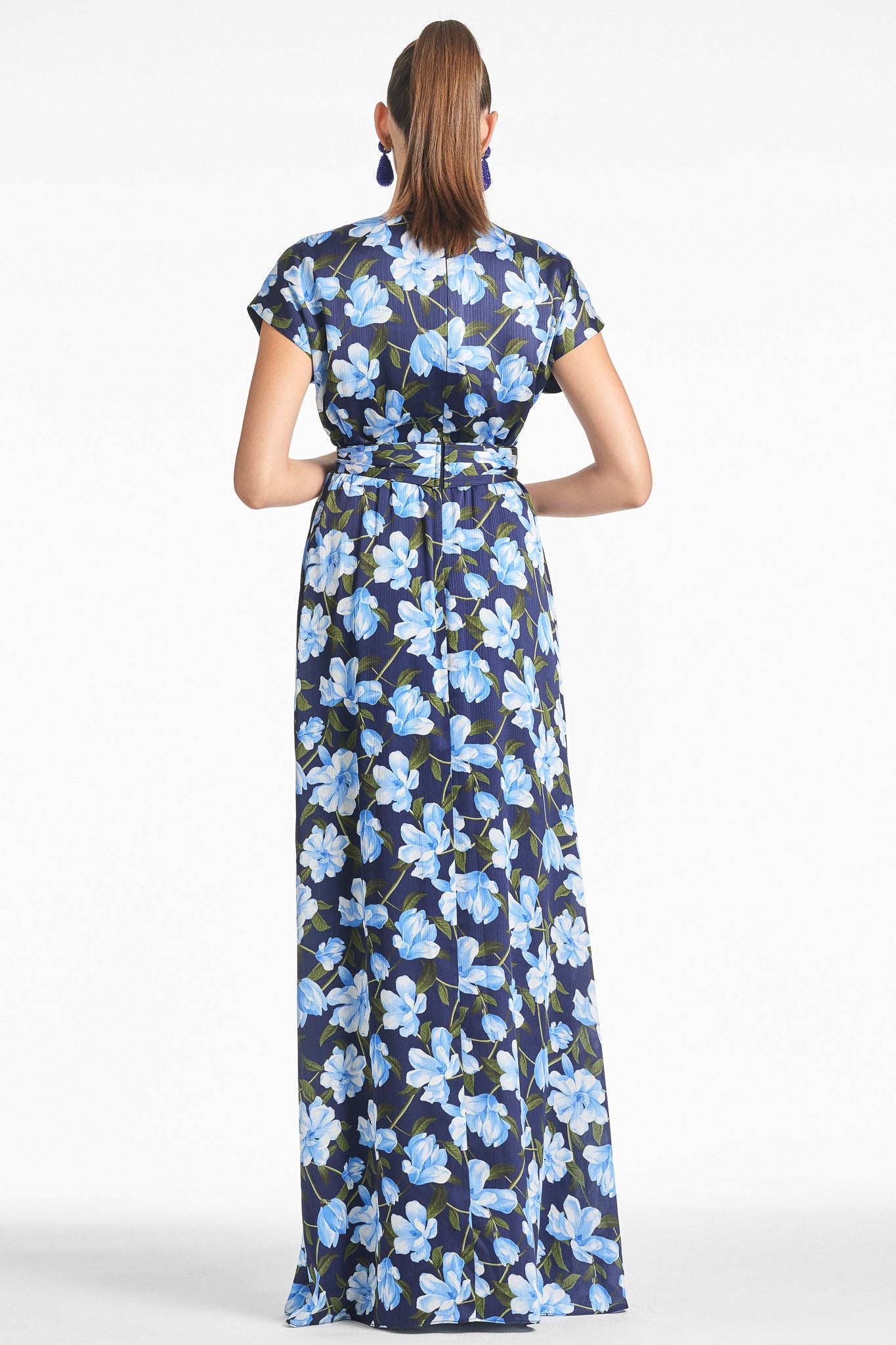 Leah Gown - Ocean Blue Magnolia - Final Sale