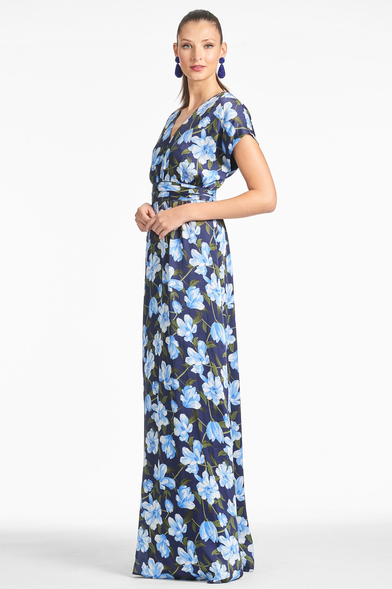 Leah Gown - Ocean Blue Magnolia - Final Sale