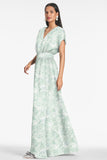 Leah Gown - Sage Painted Floral - Final Sale