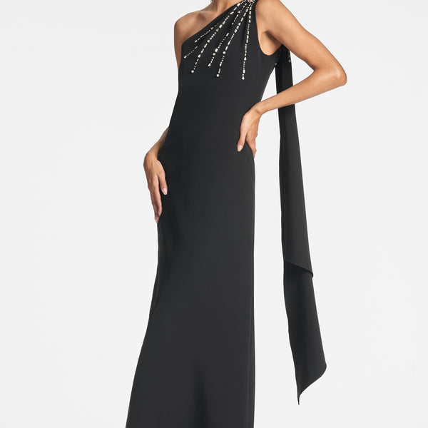 Leslie Gown in Black - Sachin & Babi