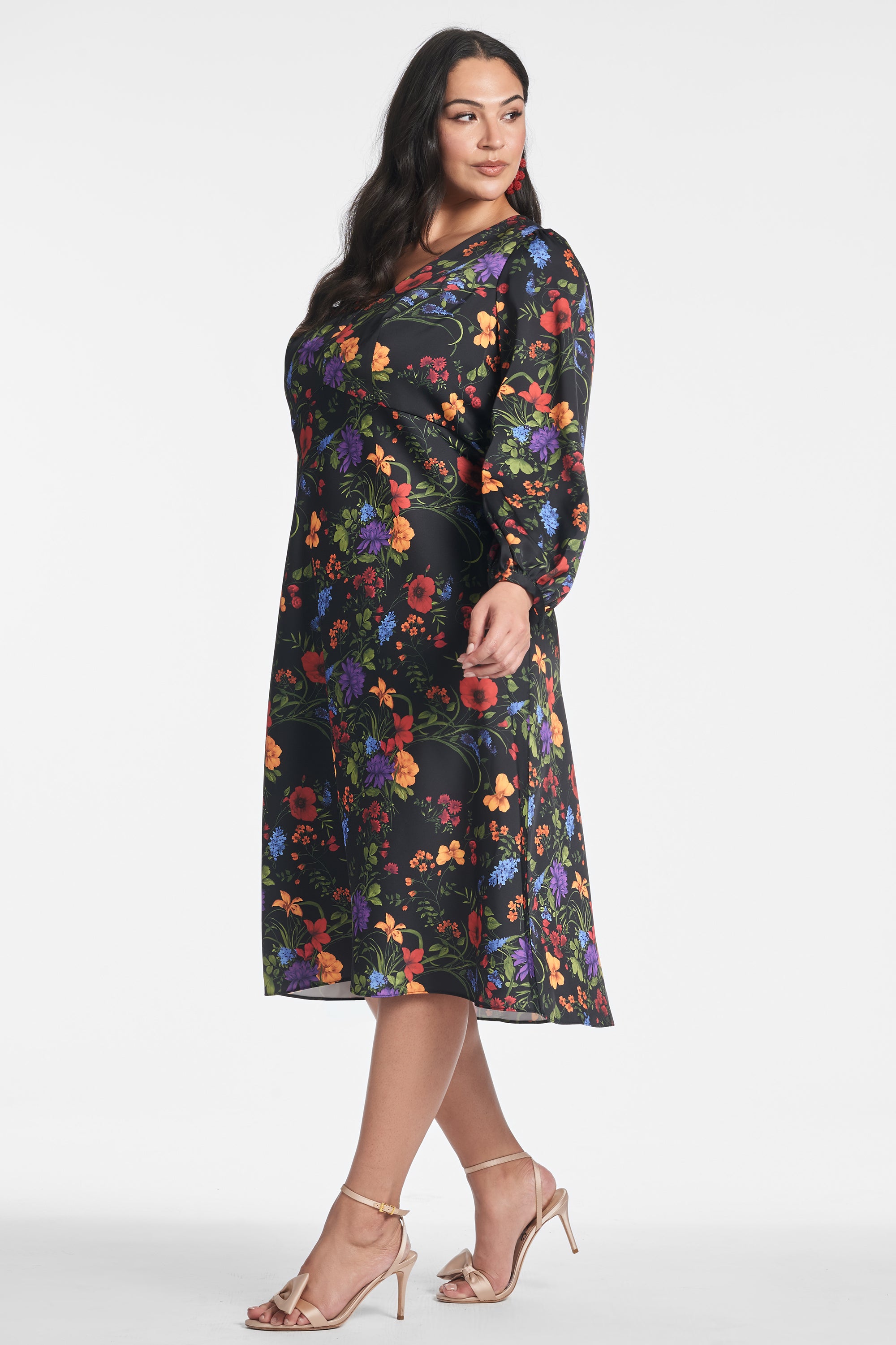 Lola Dress - Noir Wildflower - Final Sale