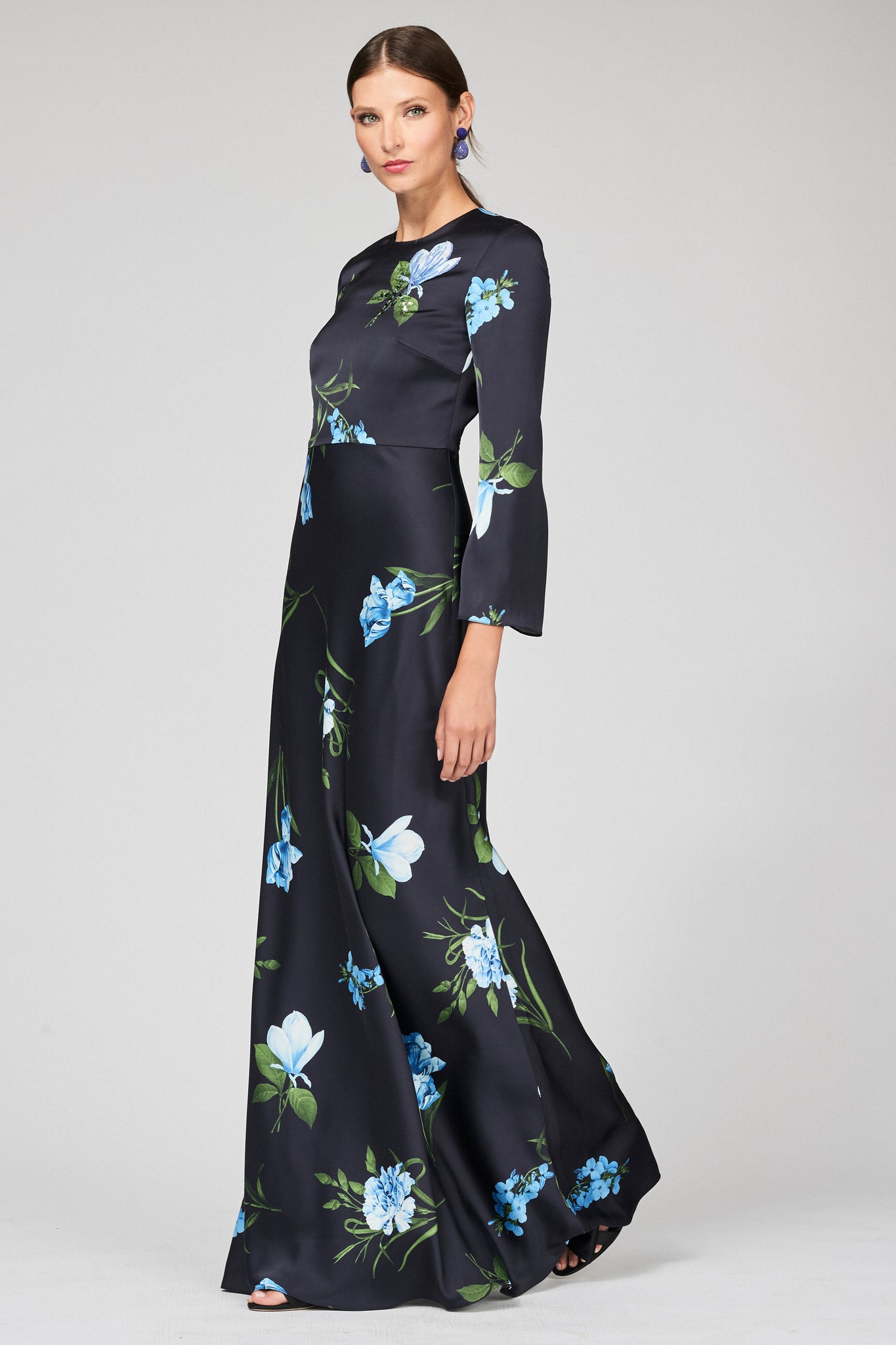 EMBELLISHED ALEX GOWN - NIGHT SKY BLUE OCULATA