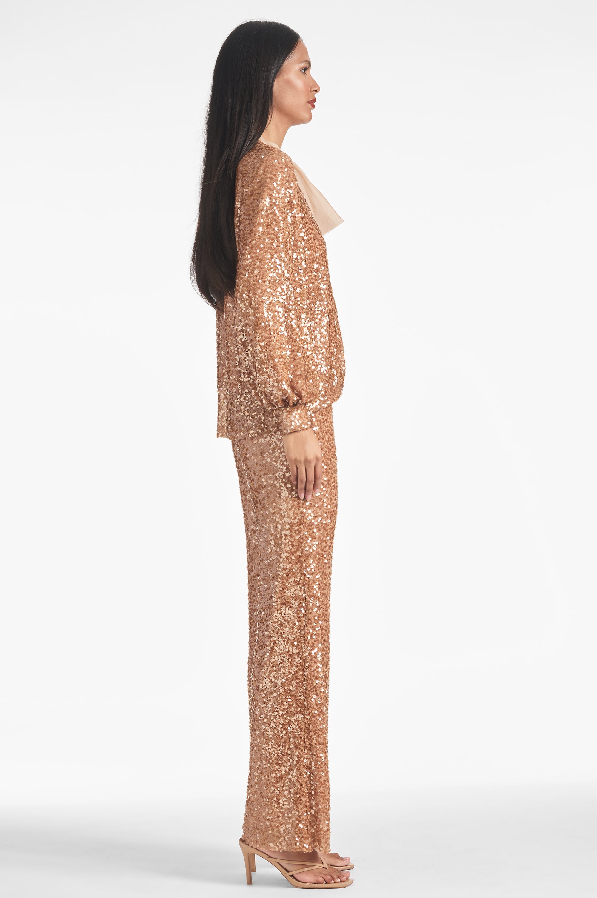 Sequin Bri Pant - Honey - Final Sale